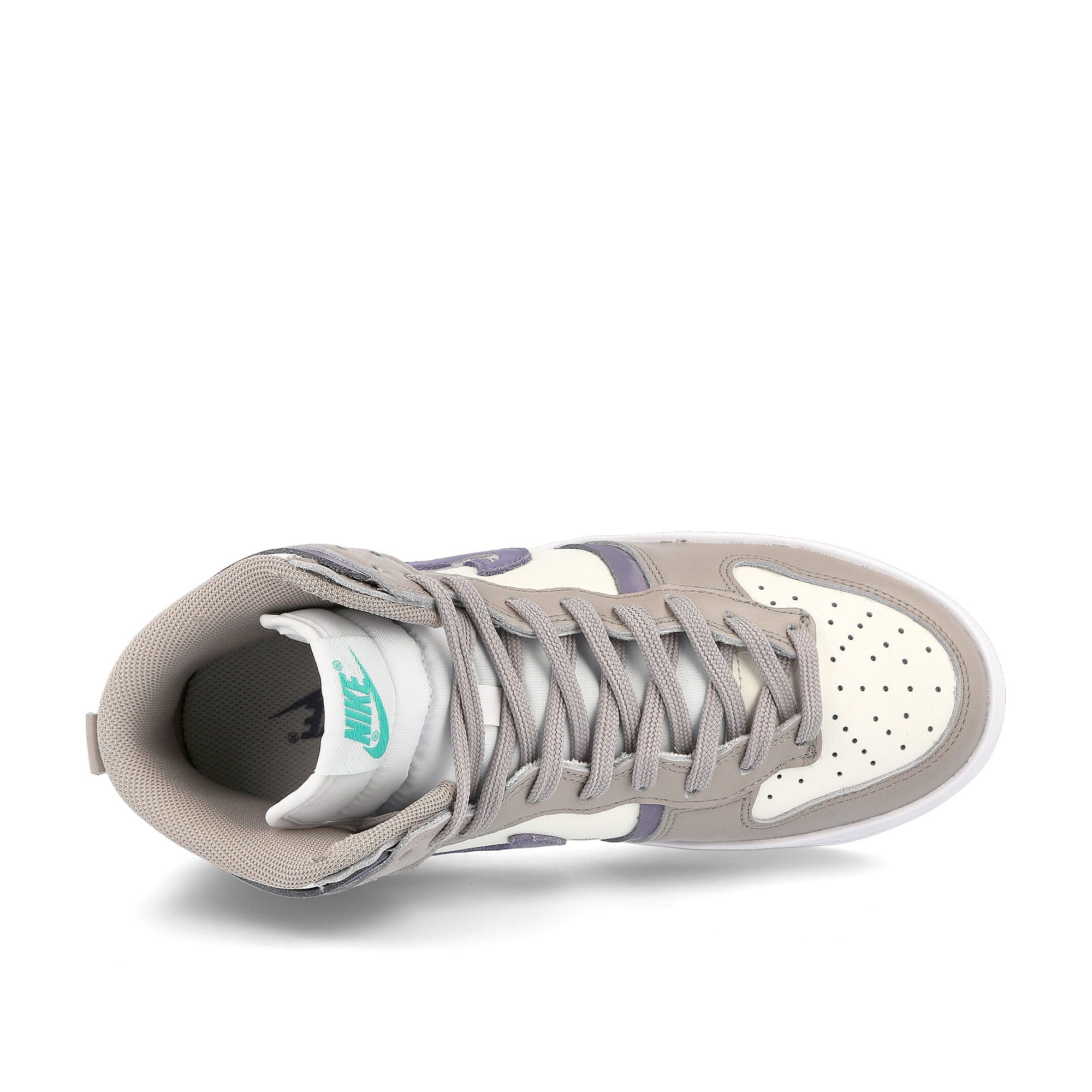 Nike wmns dunk high rebel Sail / Iron Purple - College Grey Detail view 1 | Overkill