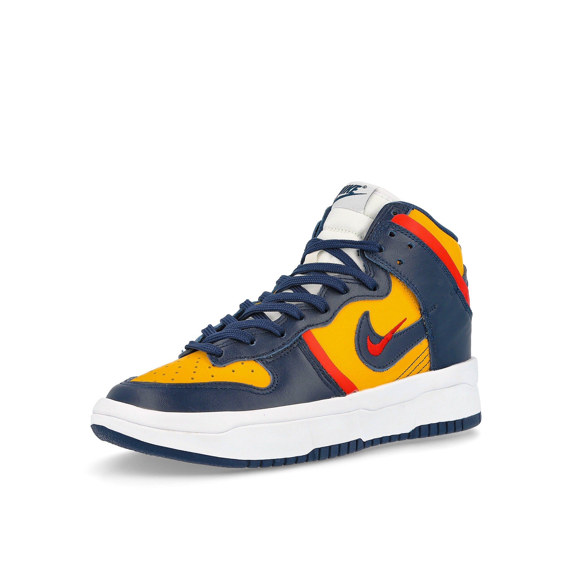 Nike wmns dunk high rebel Varsity Maize-Midnight Navy High Top Sneakers Close Up | Overkill