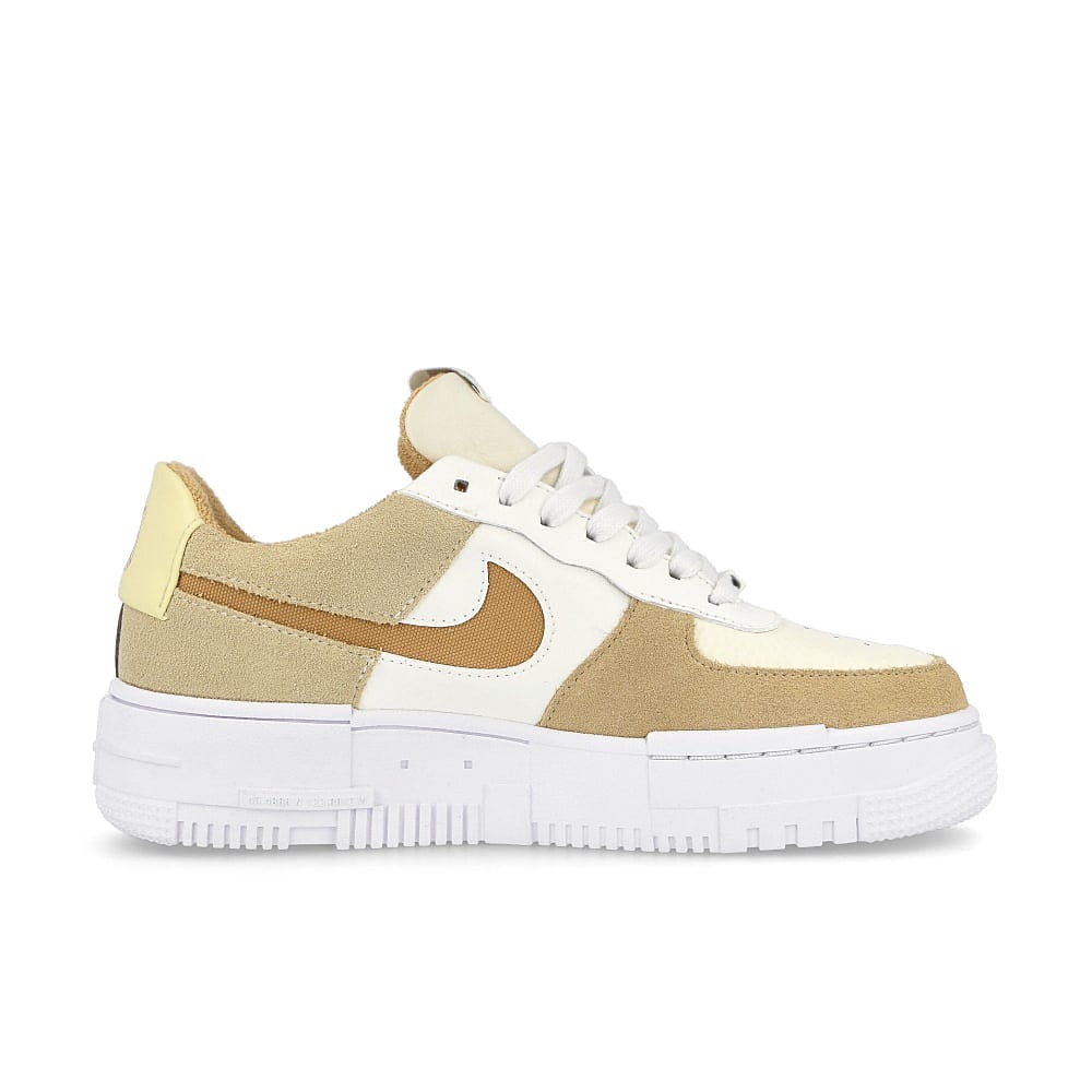 Nike wmns air force 1 pixel Sail / Bucktan - Coconut Milk - Lemon Drop Material | Overkill
