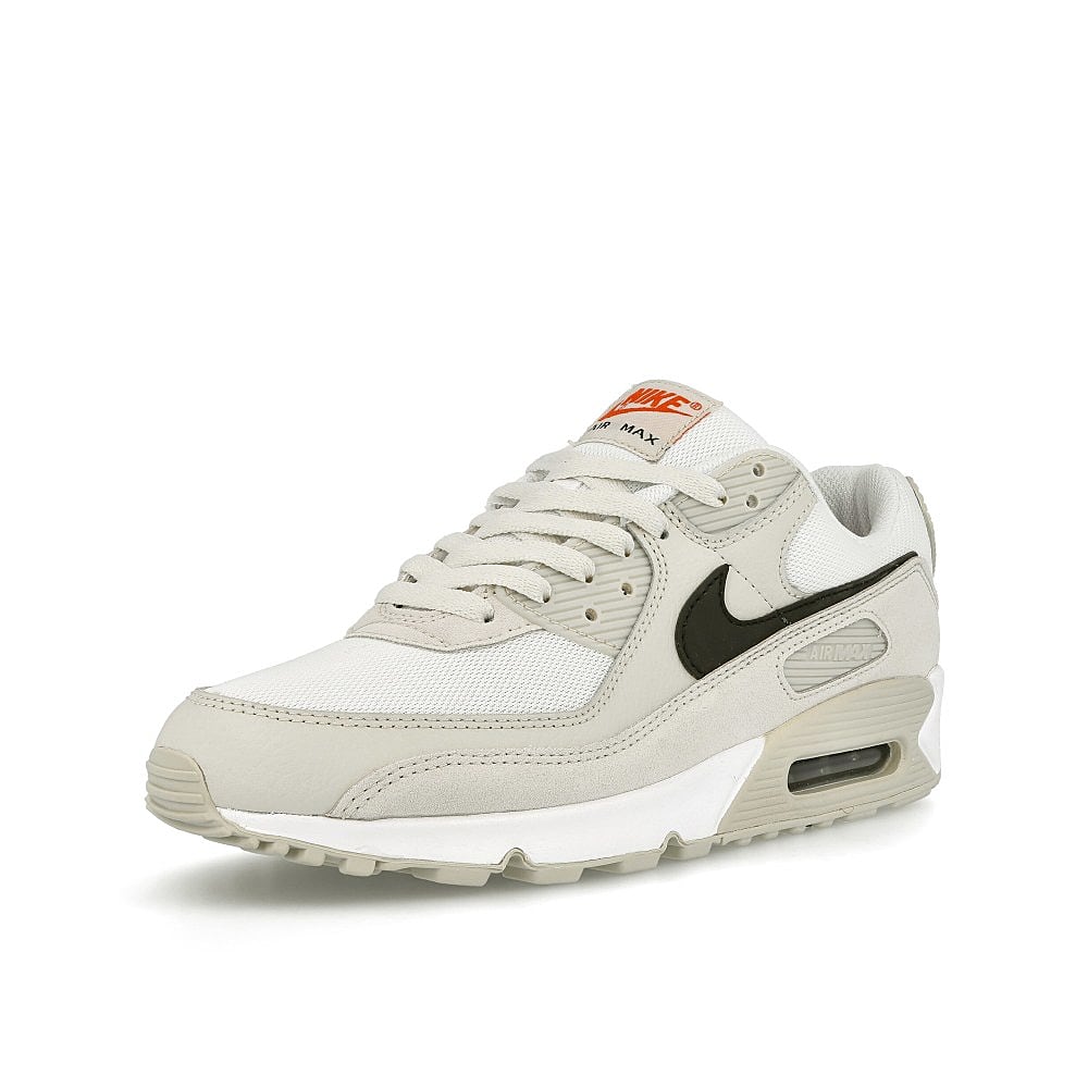 Nike air max 90 White / Black - Light Bone - Team Orange Detailfoto | Overkill