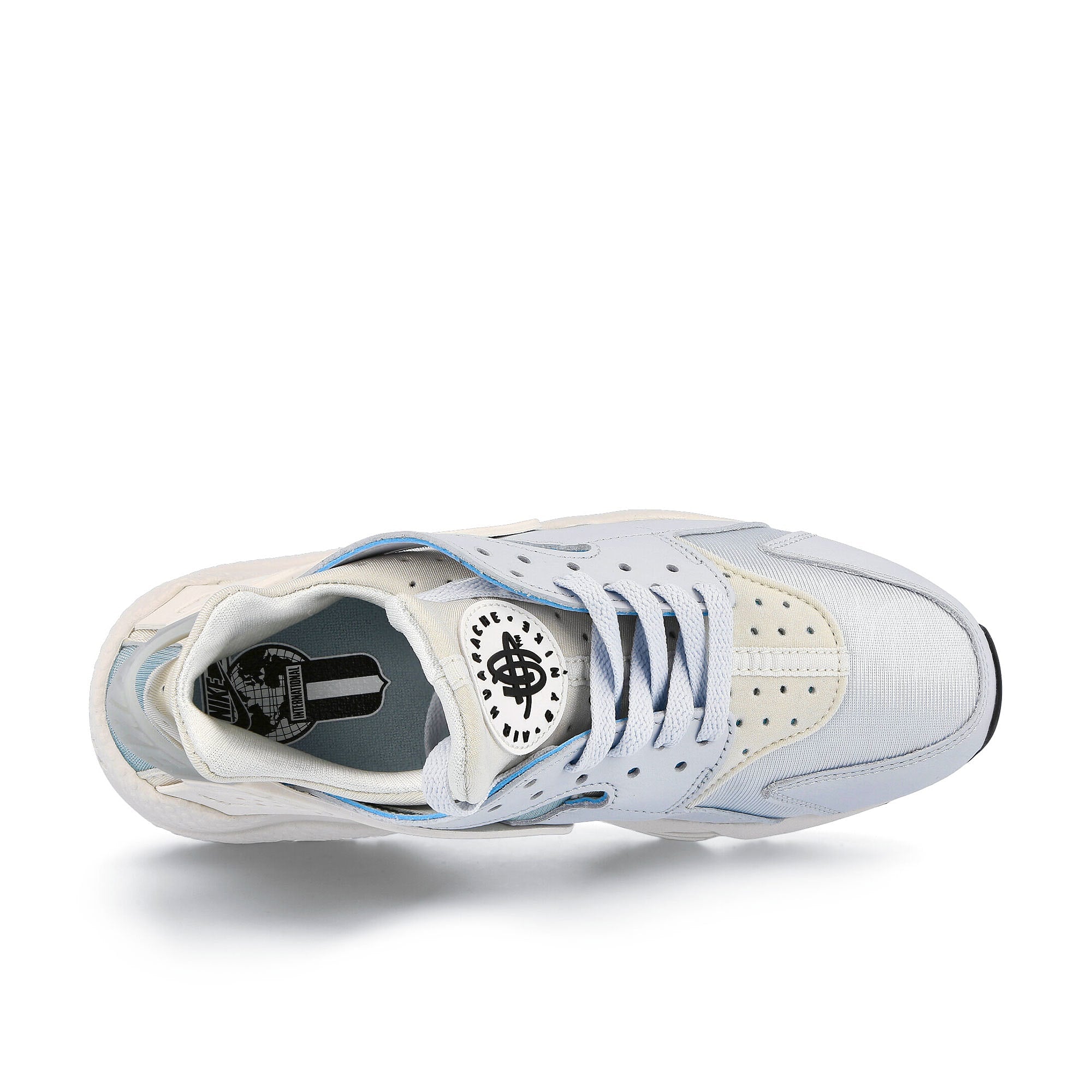 Nike wmns air huarache Aura-Summit White - Ocean Cube - Black Sneakers Detailfoto | Overkill