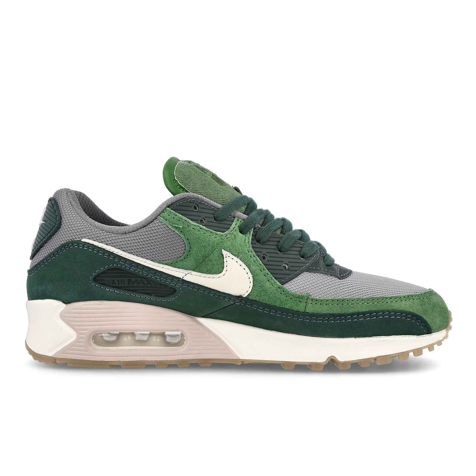 Nike air max 90 premium Pro Green / Pale Ivory - Forest Green Low Top Sneakers Silhouette | Overkill