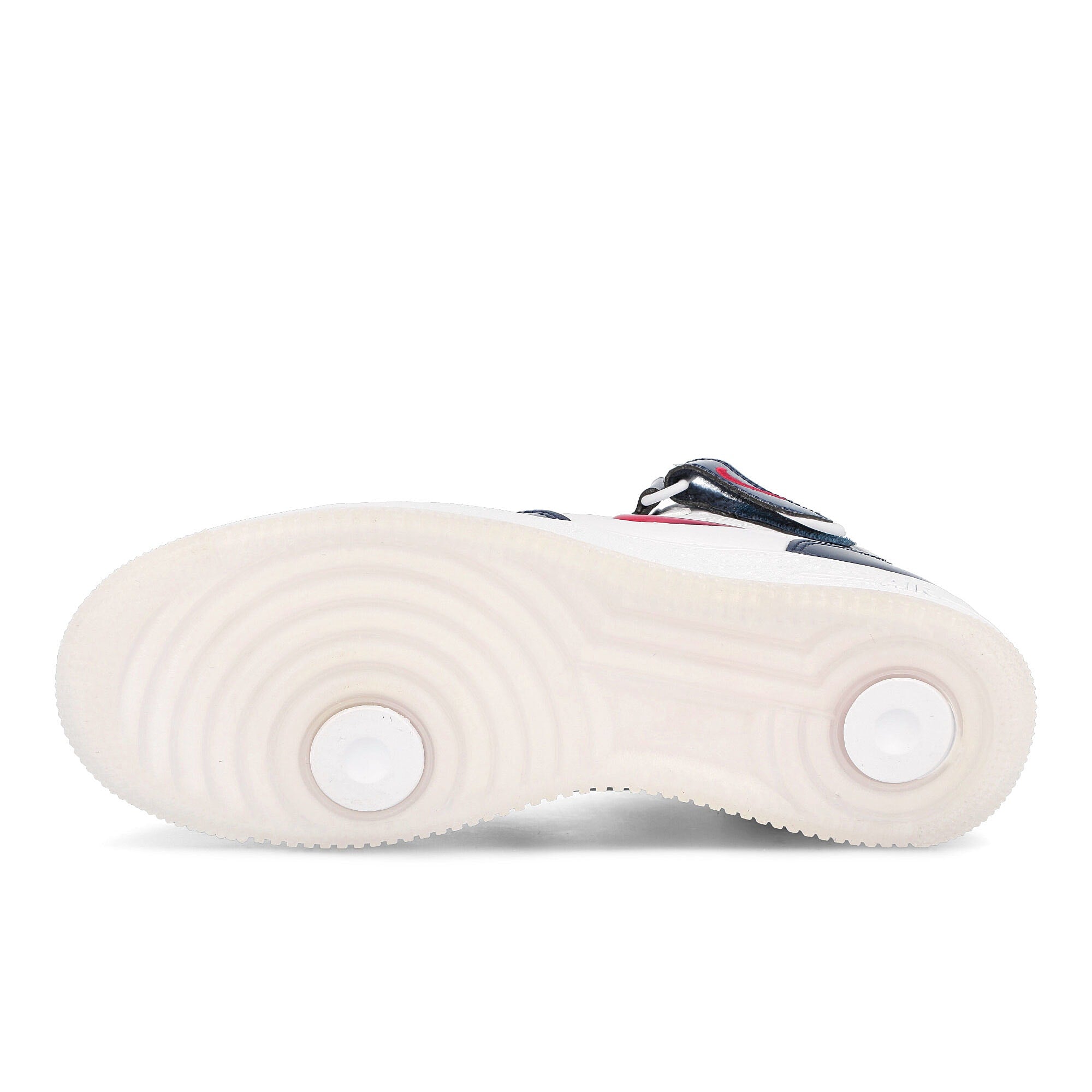 Nike air force 1 mid qs White-University Red - Midnight Navy - White Mid Top Sneakers Detail View 1 | Overkill