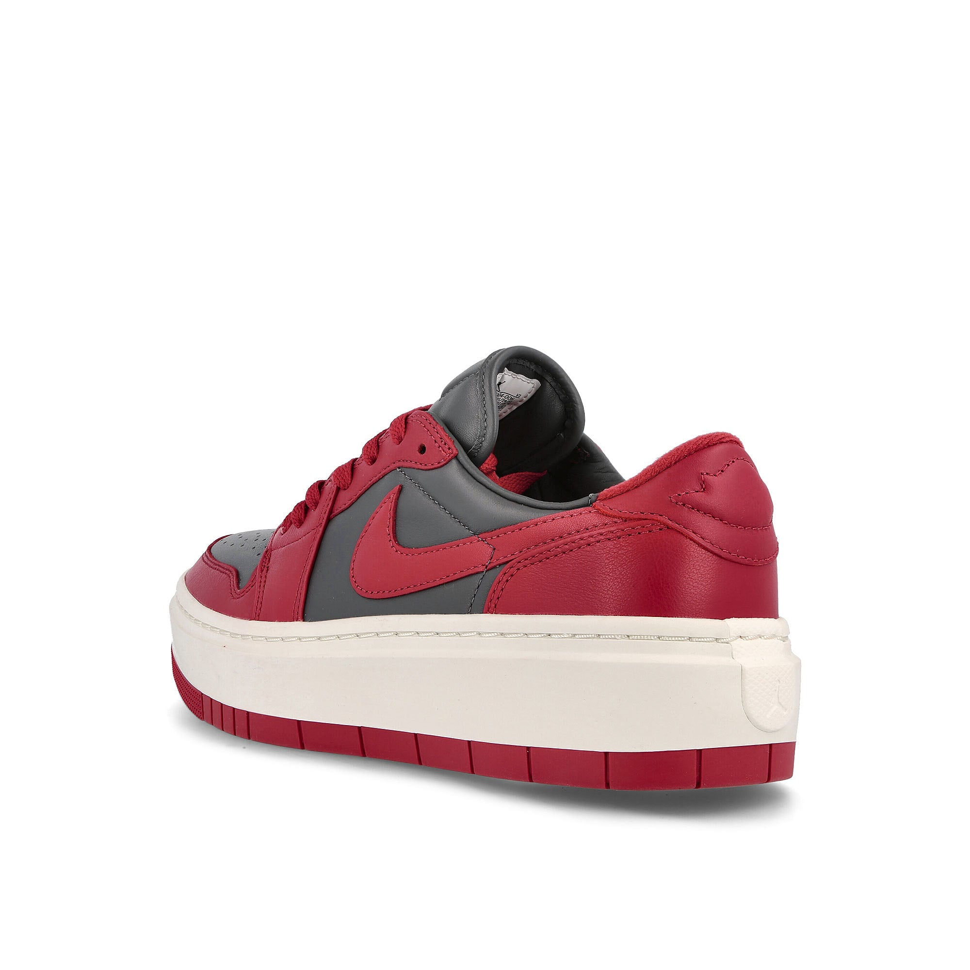 Jordan Wmns Air Jordan 1 Elevate Low Dark Grey-Varsity Red - Sail Sneakers Material | Overkill