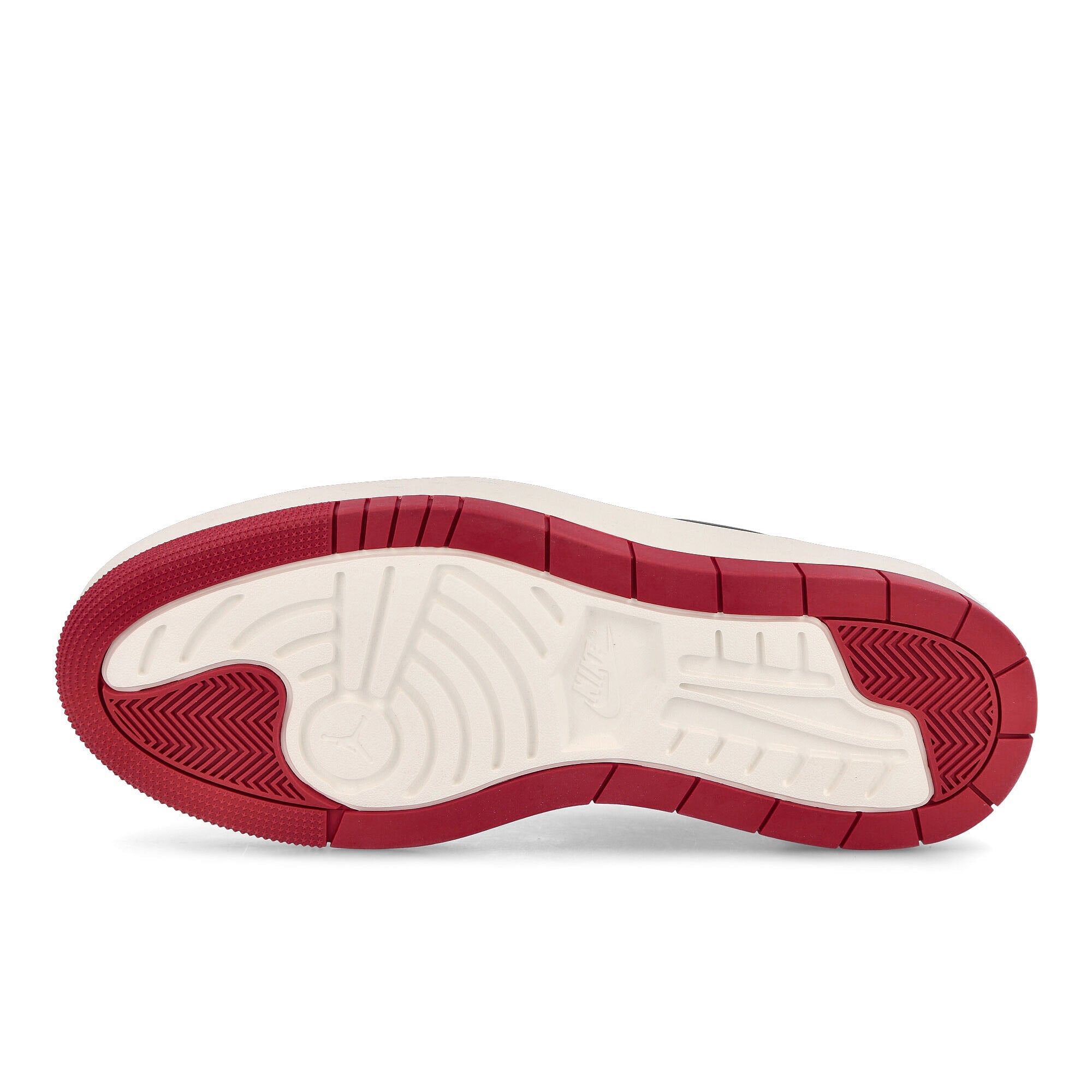 Jordan Wmns Air Jordan 1 Elevate Low Dark Grey-Varsity Red - Sail Sneakers Detail View 1 | Overkill