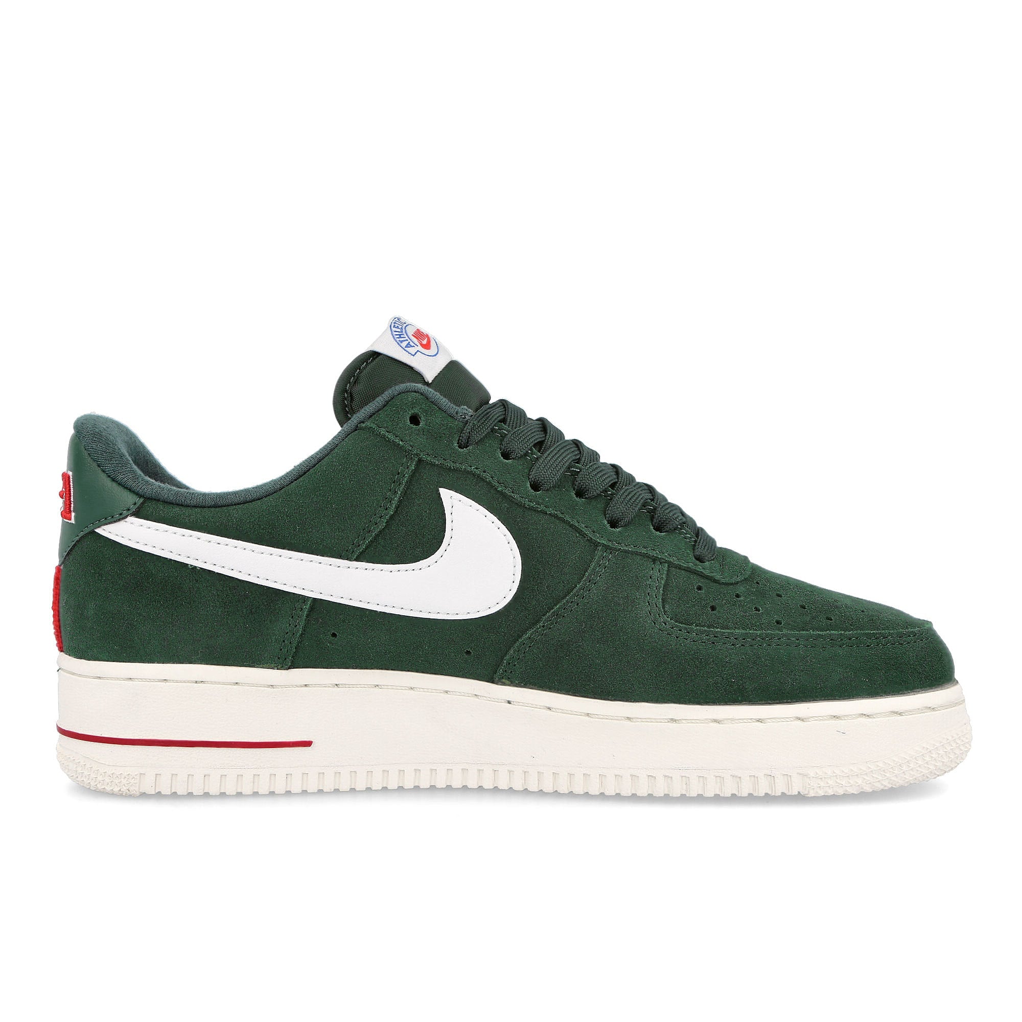 Nike air force 1 07 lx Pro Green-White - Sail - Gym Red Low Top Sneakers Silhouette | Overkill