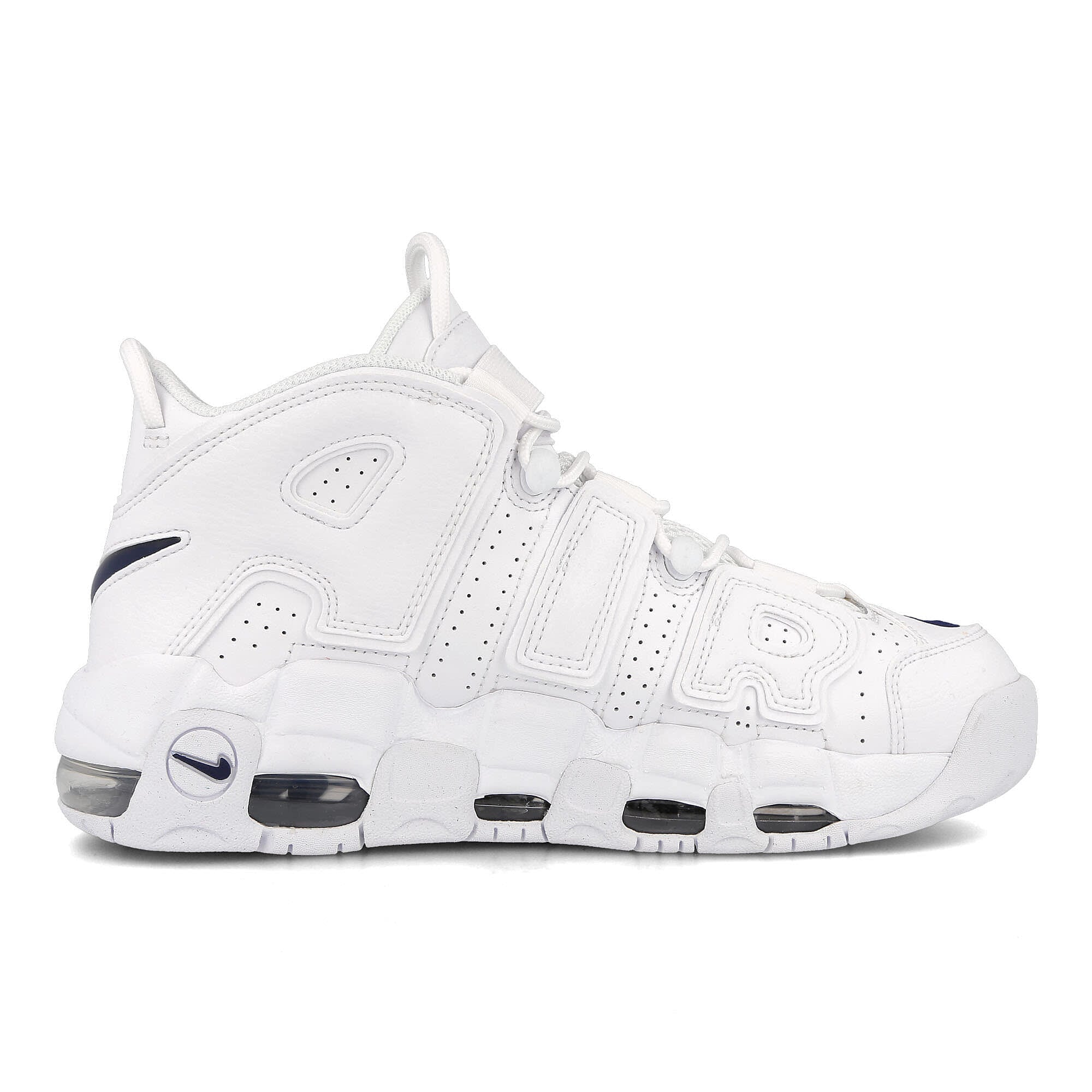 Nike air more uptempo 96 White-Midnight Navy - White Sneakers Silhouette | Overkill