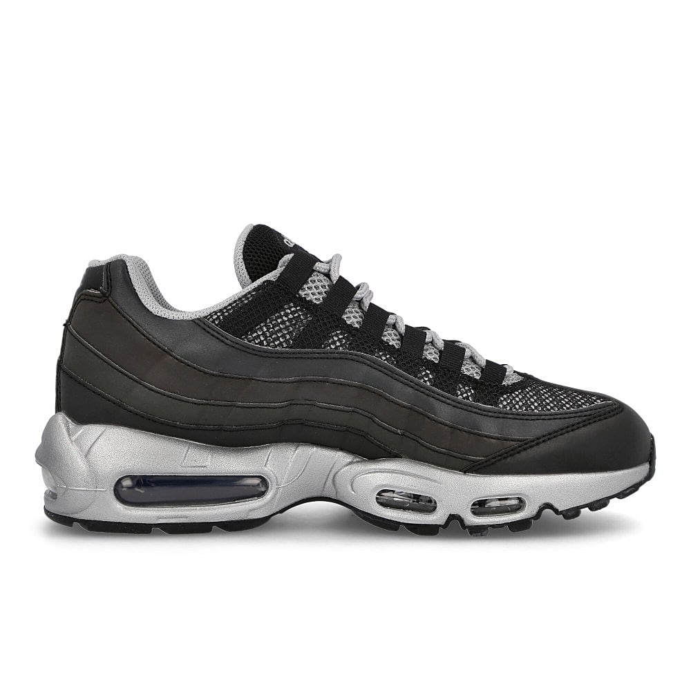 Nike air max 95 premium Black-Metallic Silver - Game Royal Sneakers Silhouette | Overkill