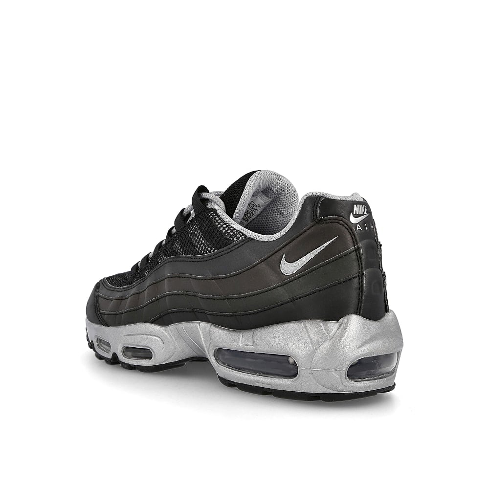 Nike air max 95 premium Black-Metallic Silver - Game Royal Sneakers Material | Overkill