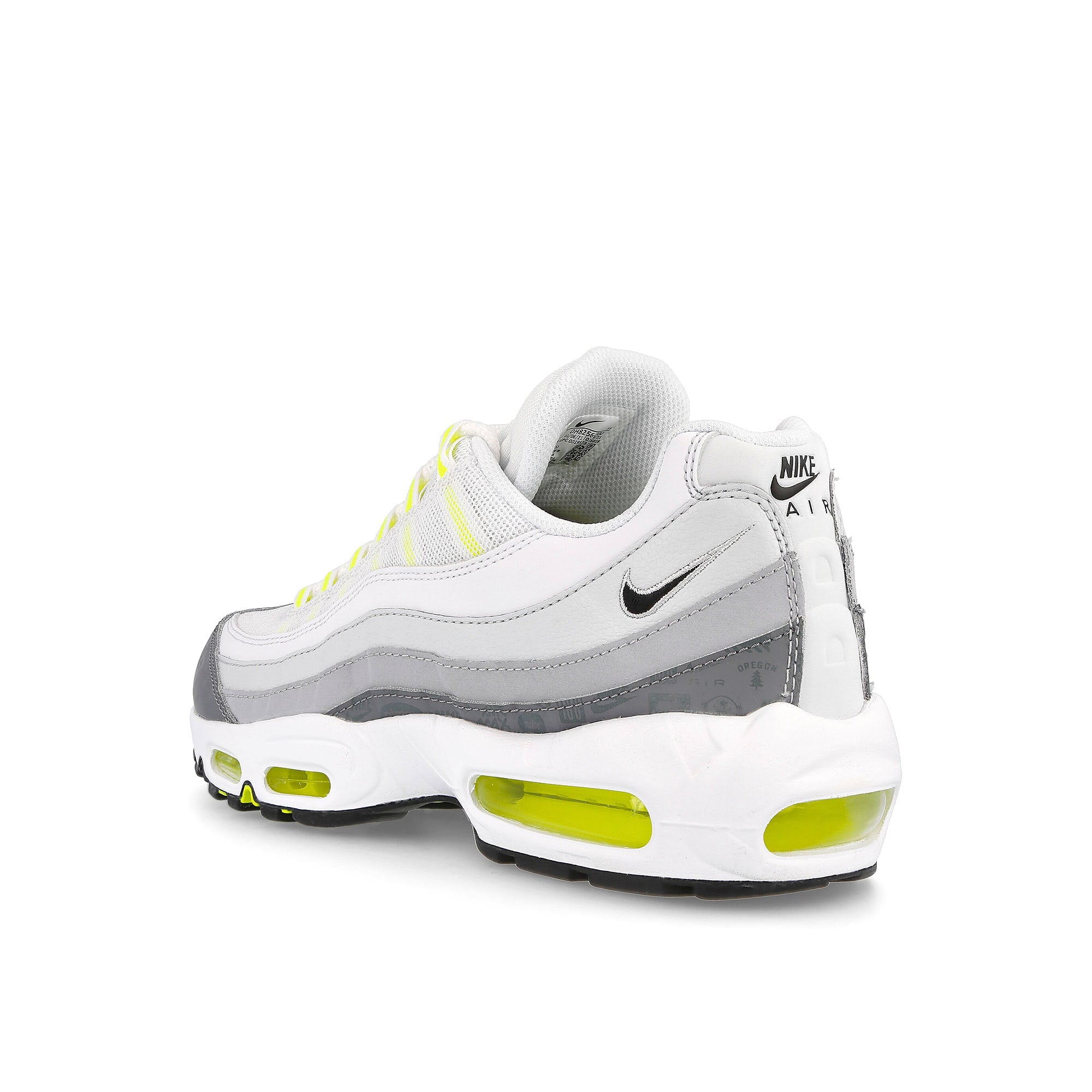 Nike air max 95 White / Black - Cool Grey - Wolf Grey Close-up | Overkill