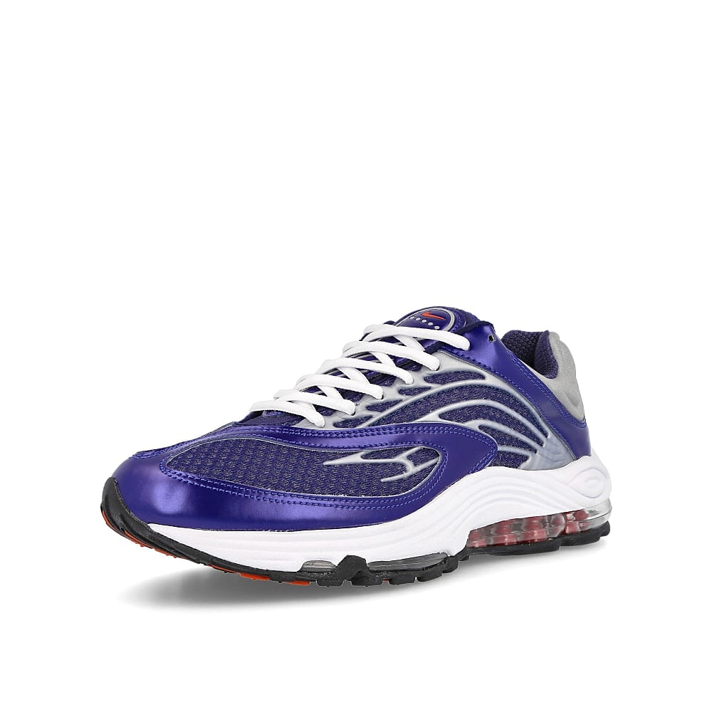 Nike air tuned max Midnight Navy-Dragon Red - Metallic Silver Sneakers Close Up | Overkill