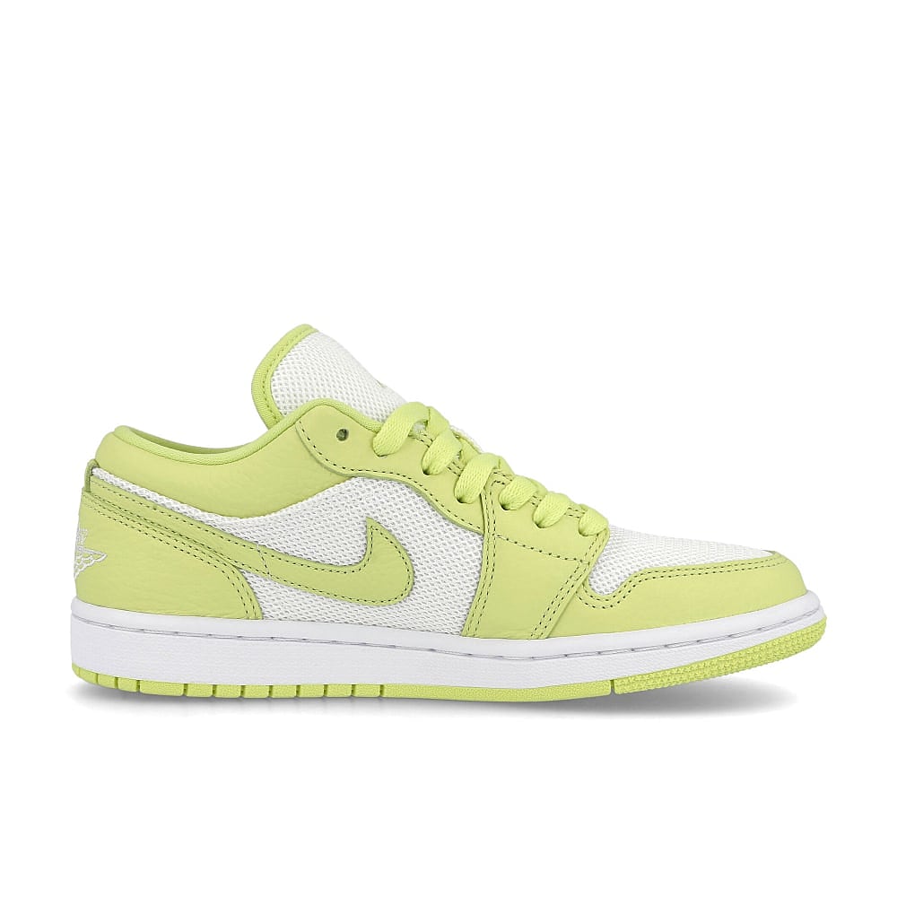 Jordan Wmns Air Jordan 1 Low SE Summit White / Lime Light Material | Overkill