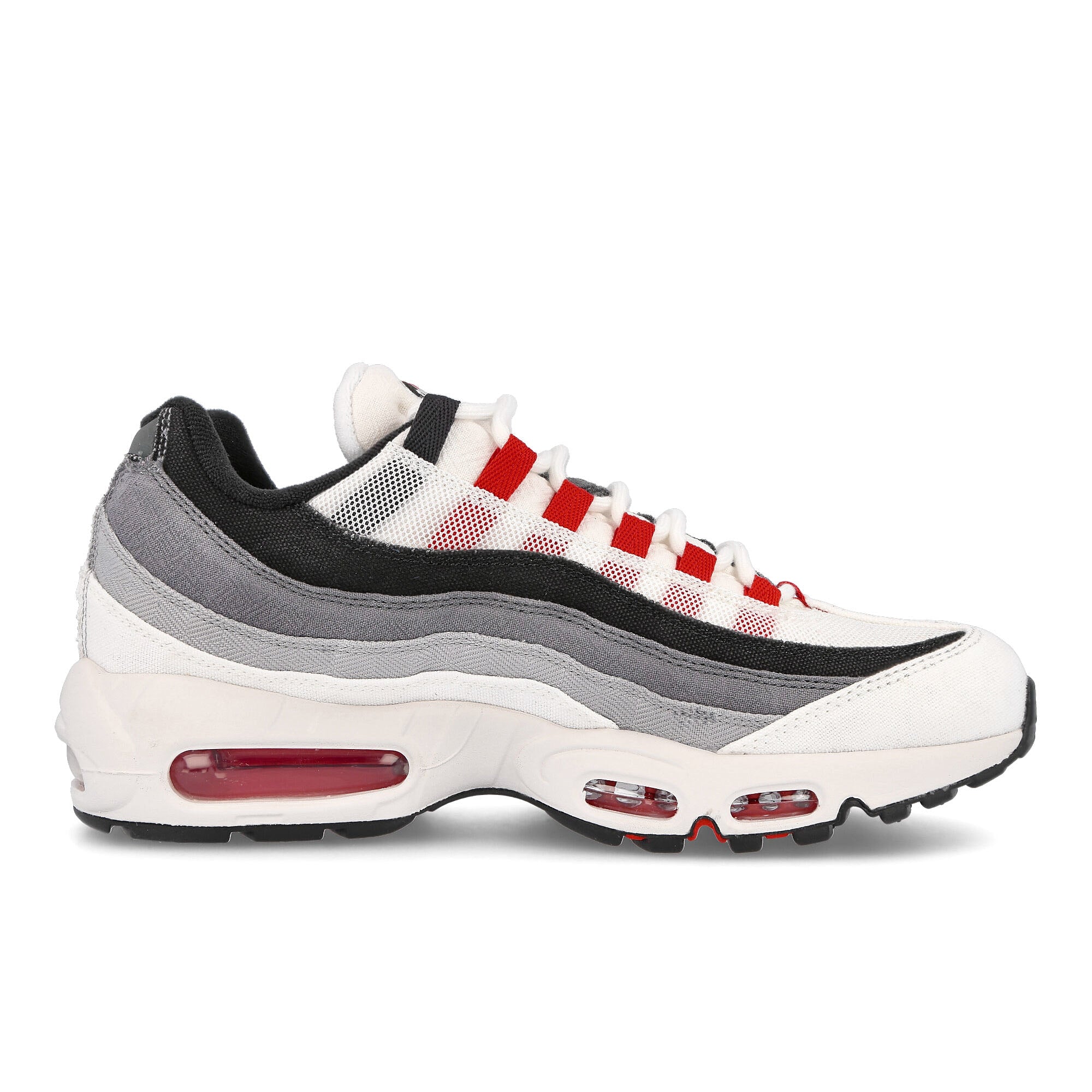 Nike air max 95 qs Summit White-Chilie Red - Off Noir Sneakers Silhouette | Overkill