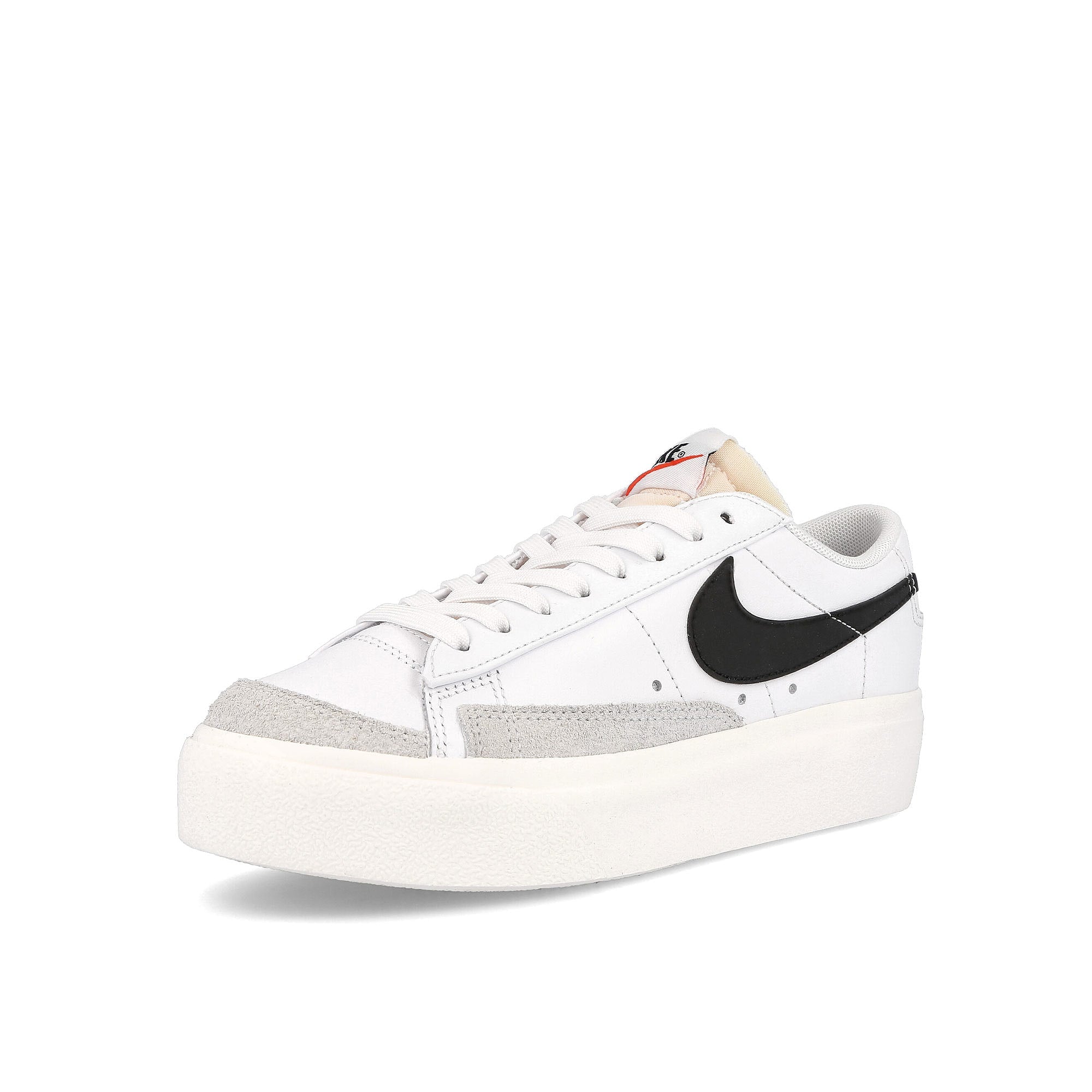 Nike wmns blazer low platform White-Black - Sail - Team Orange Low Top Sneakers Close Up | Overkill