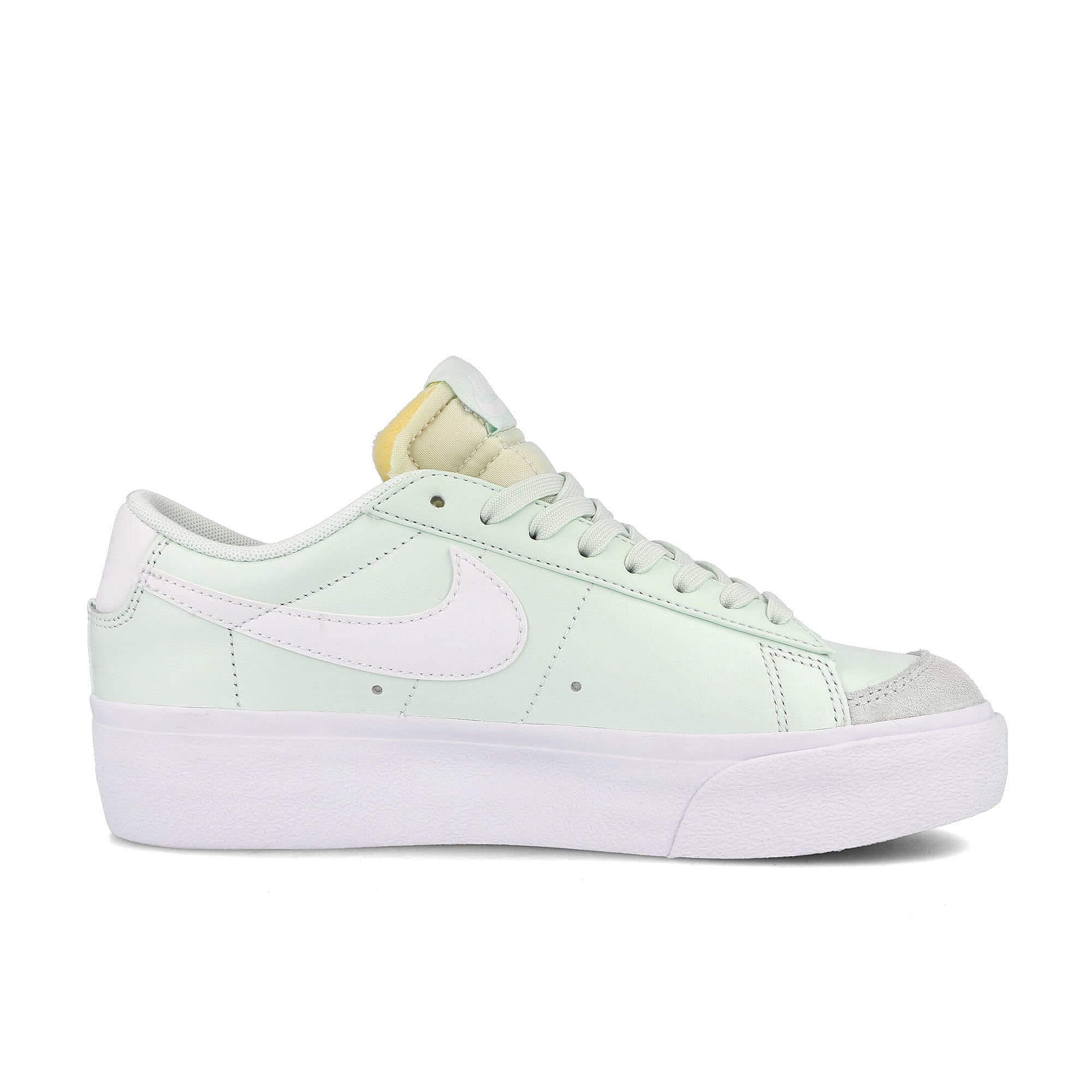 Nike wmns blazer low platform Barely Green-White - Barely Green Low Top Sneakers Silhouette | Overkill