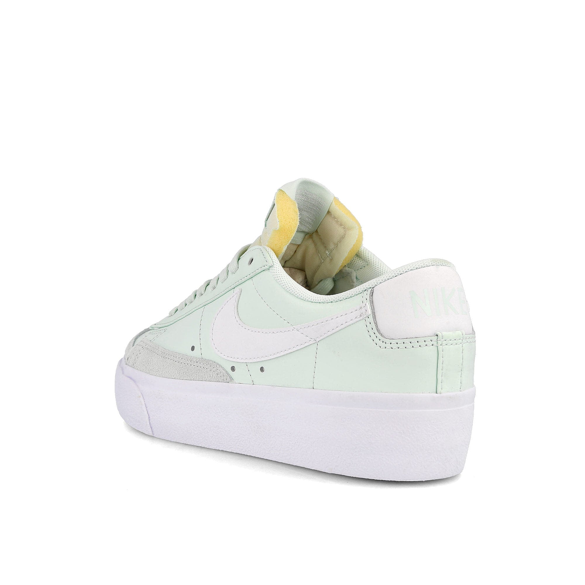 Nike wmns blazer low platform Barely Green-White - Barely Green Low Top Sneakers Material | Overkill