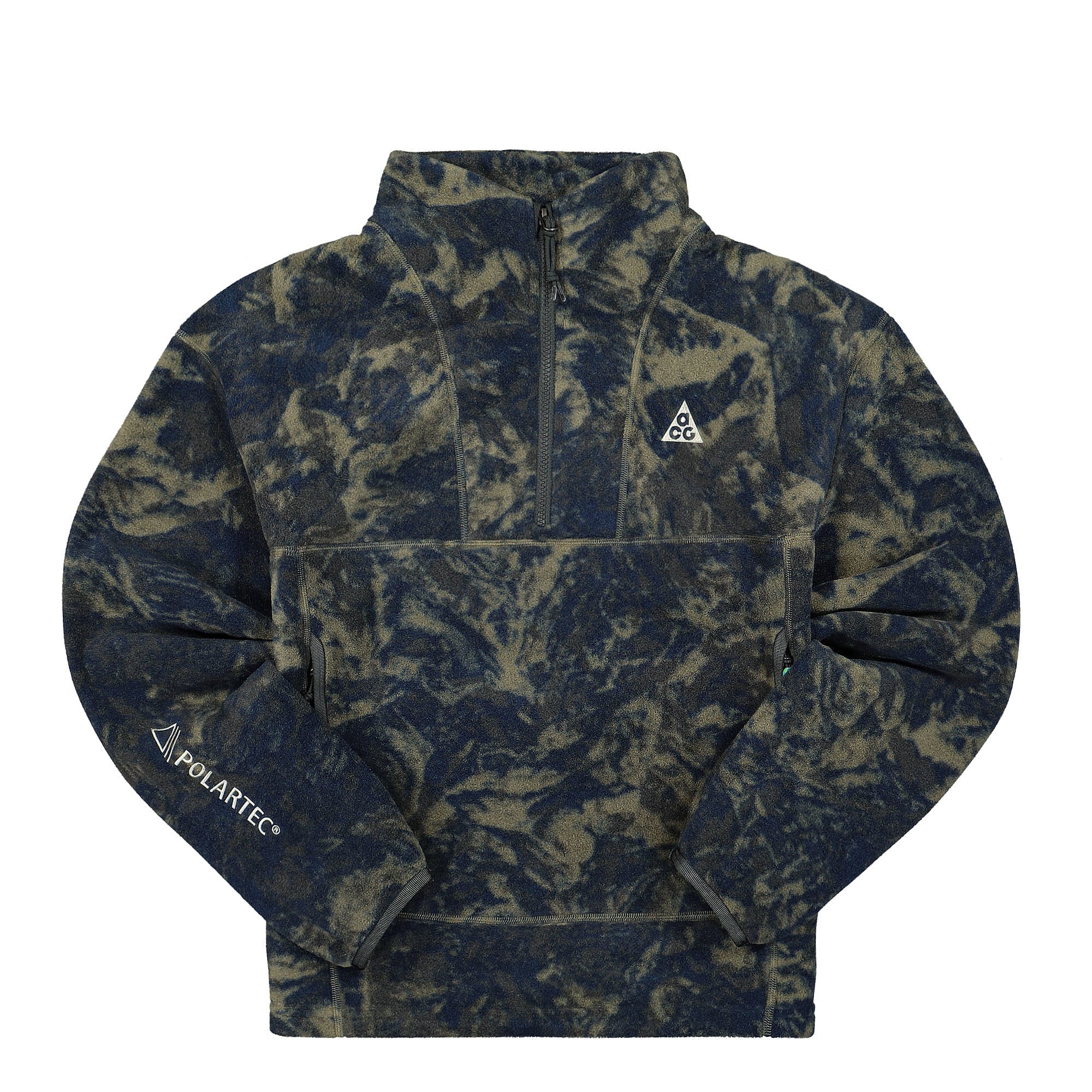 Nike Wmns NRG ACG Therma-Fit Wolf Tree Half Zip Thunder Blue / Dark Smoke Grey / Light Stone Sweatshirts DJ1275 437 | Overkill