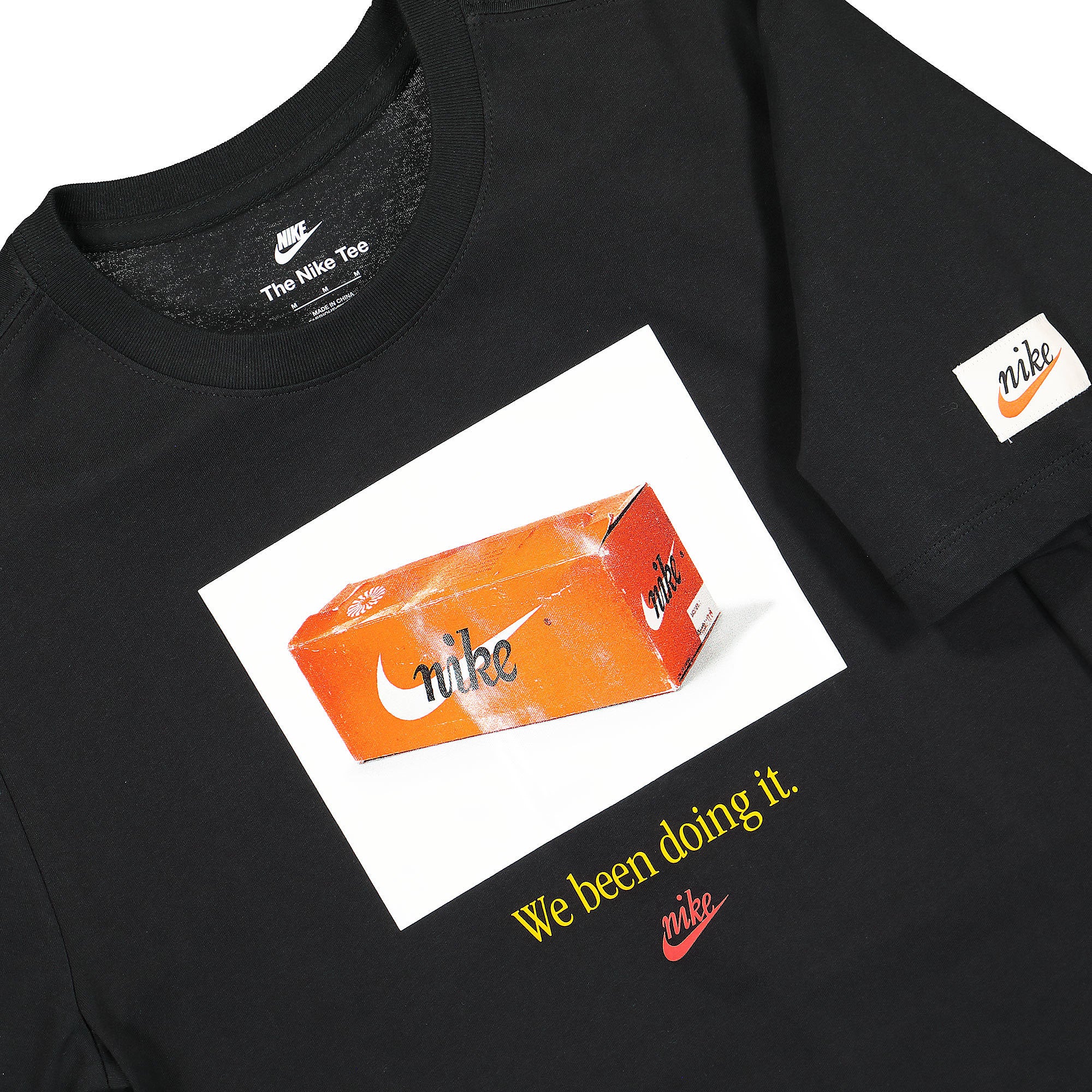 Nike NSW Tee Swoosh 50 Photo Black T-Shirts Close-up | Overkill