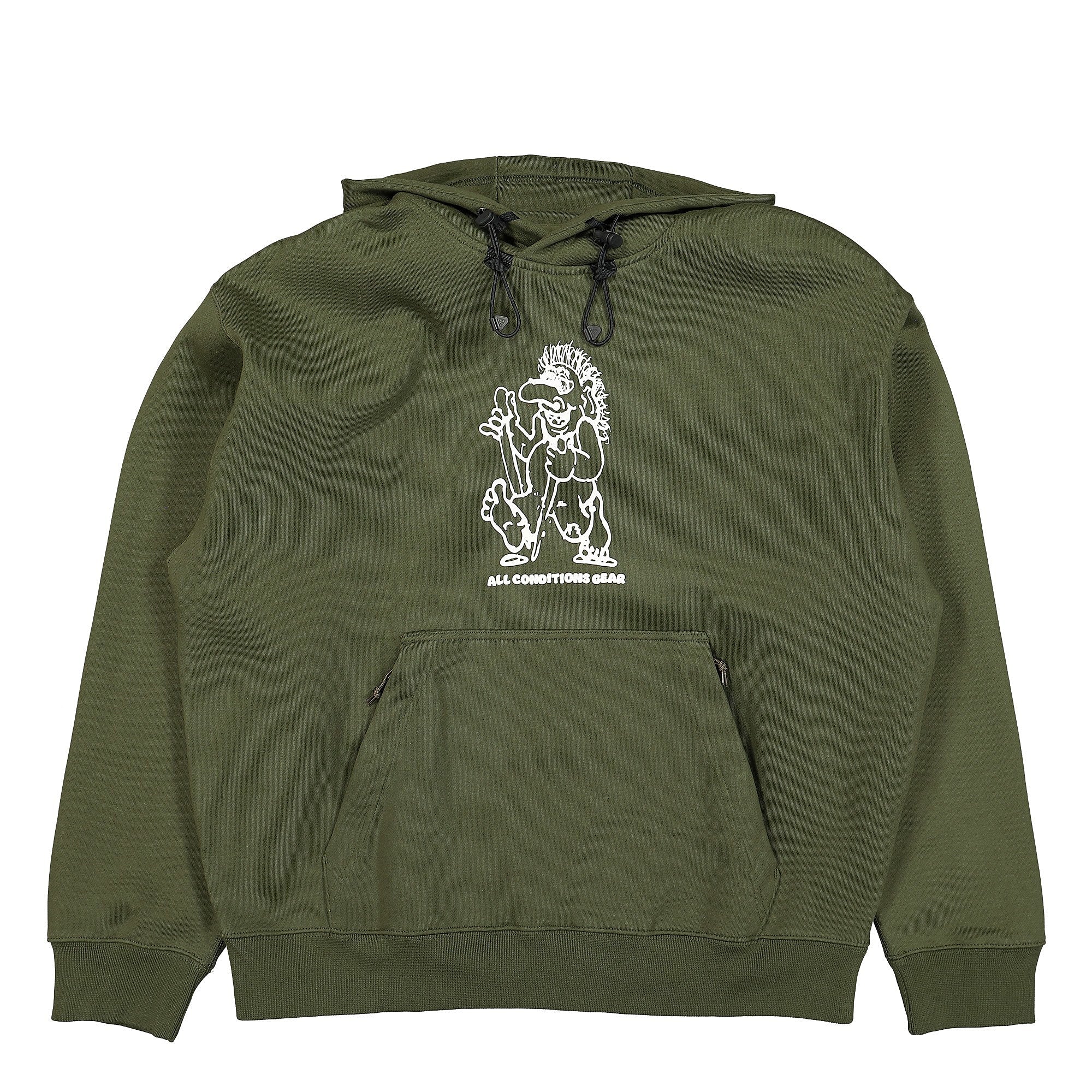 Nike ACG Therma FIT Troll Graphic Hoodie Cargo Khaki / Black / Summit White Hoodies DJ1430 325 | Overkill