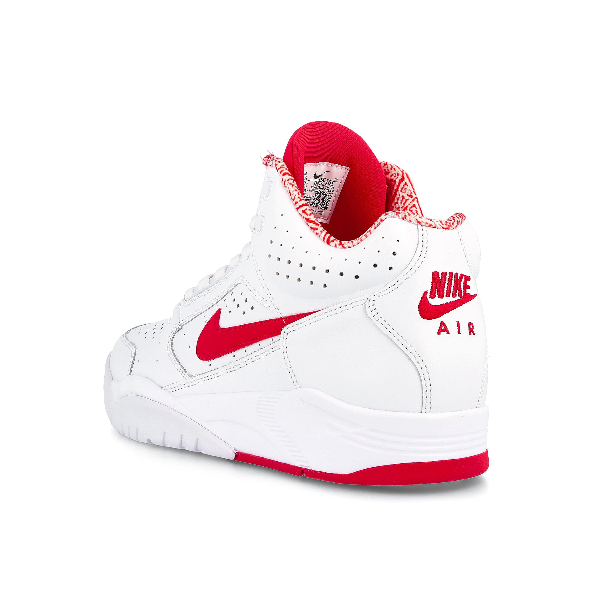 Nike air flight lite mid White-University Red Mid Top Sneakers Material | Overkill
