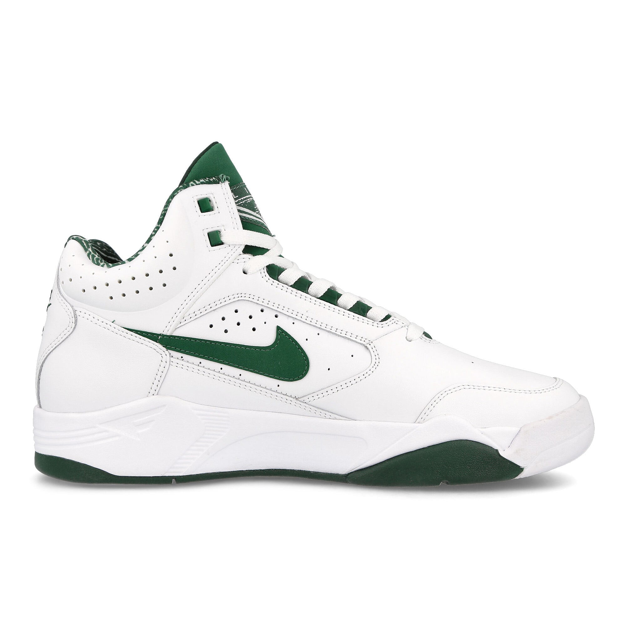 Nike Air Flight Lite Mid White / Gorge Green Mid Top Sneakers Silhouette | Overkill