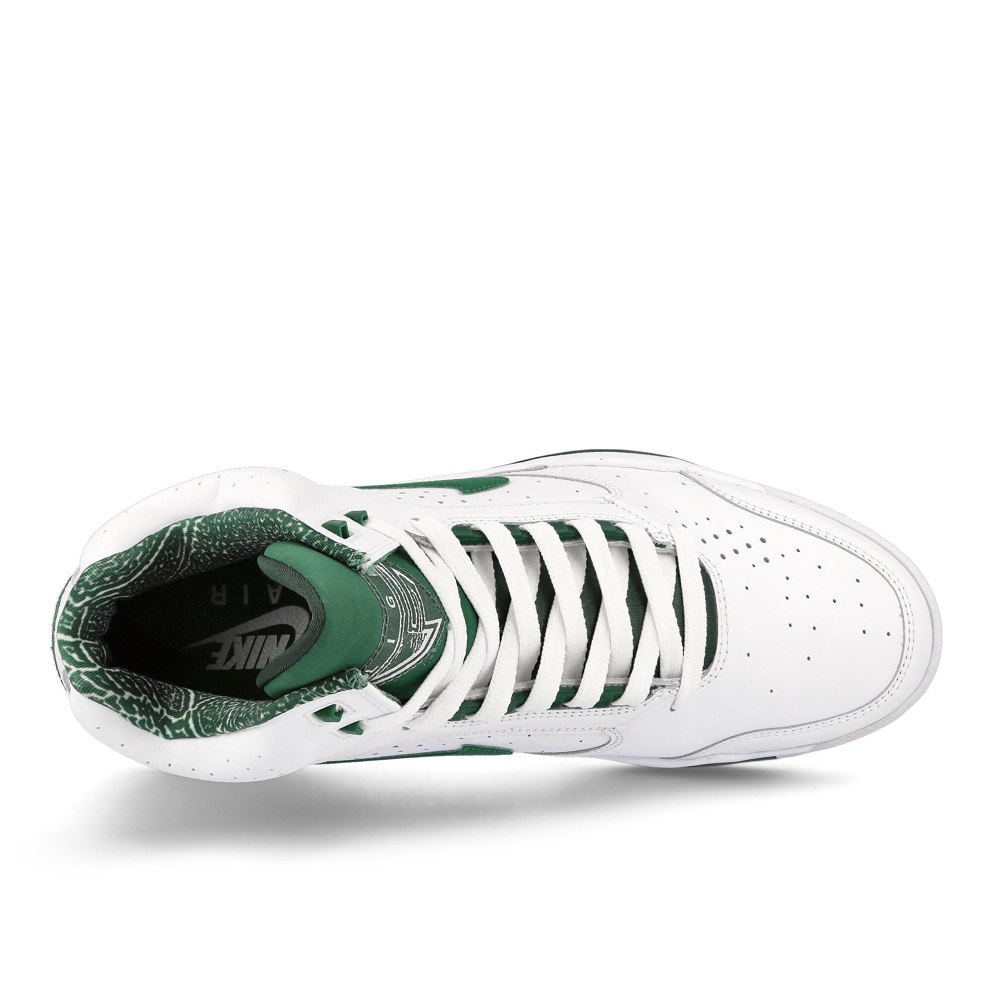 Nike Air Flight Lite Mid White / Gorge Green Mid Top Sneakers Detailfoto | Overkill