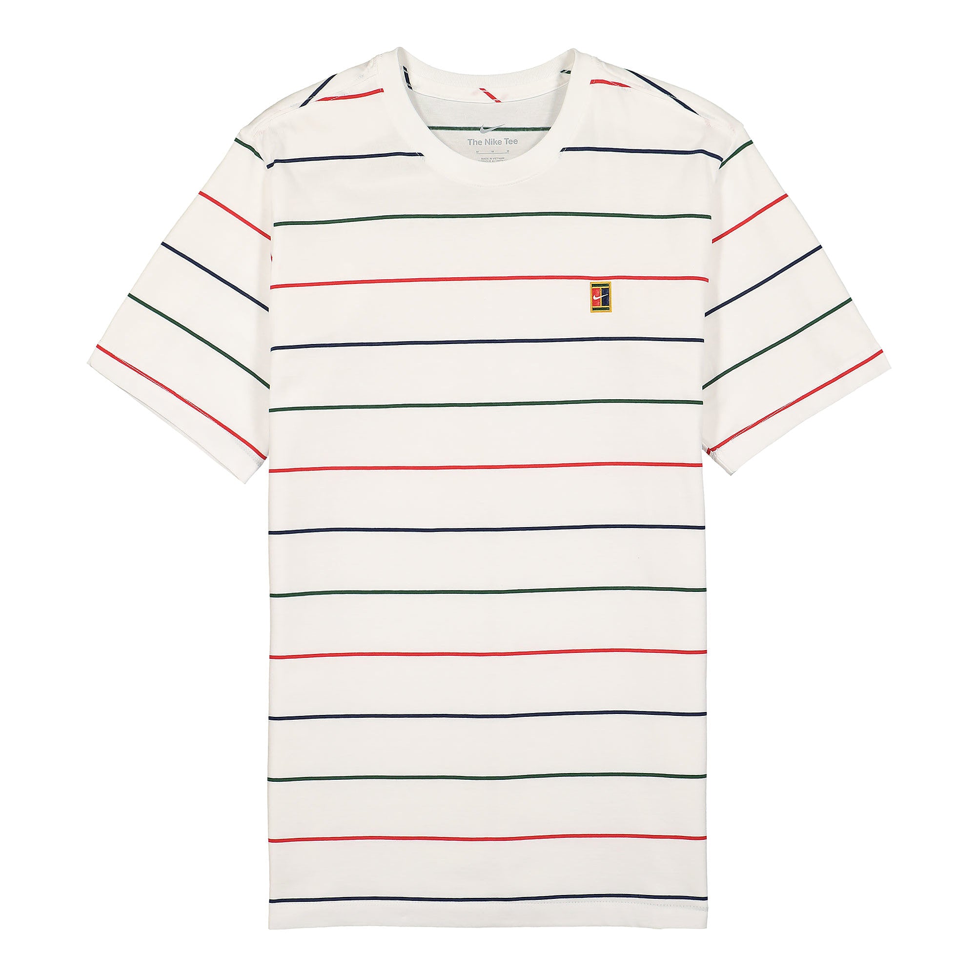 Nike Court Embroidered Stripes Tee White T-Shirts DJ2592 100 | Overkill