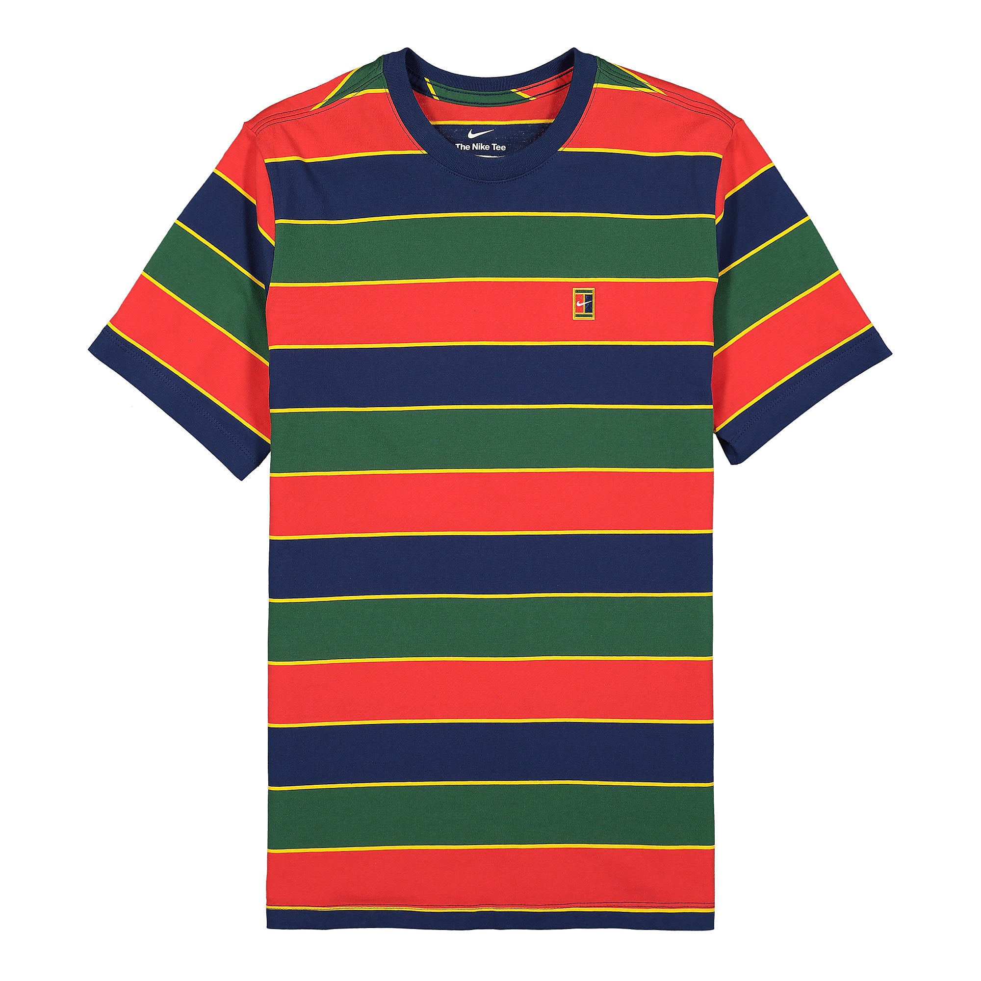 Nike Court Embroidered Stripes Tee Binary Blue T-Shirts DJ2592 429 | Overkill