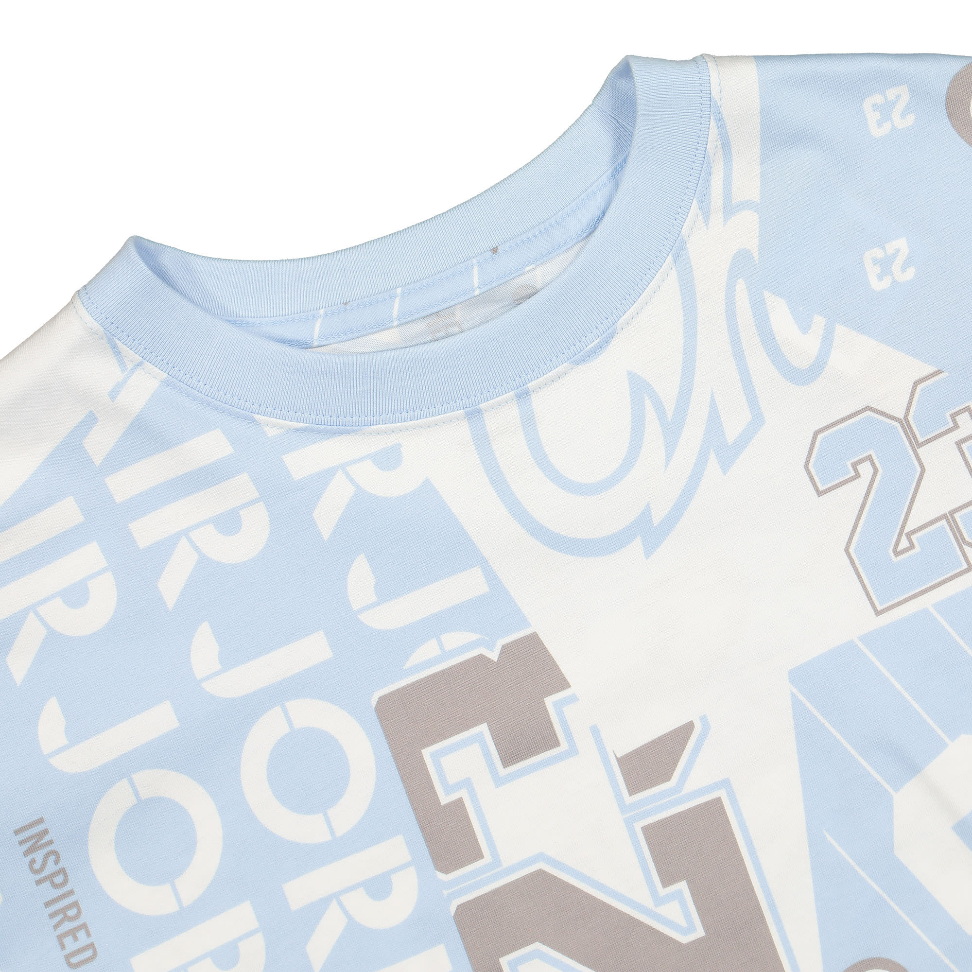 Jordan Wmns Air Jordan Heritage Tee Celestine Blue T-Shirts Close-up | Overkill