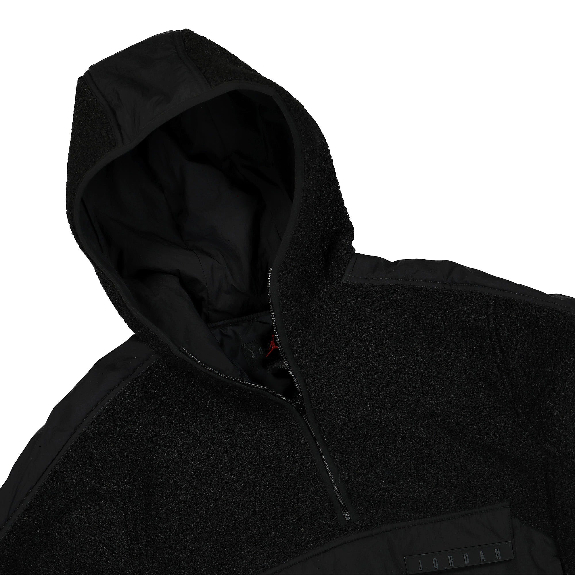 Jordan Wmns Air Jordan Cozy Girl Fleece Hoodie Black / Dark Smoke Grey Hoodies Close-up | Overkill