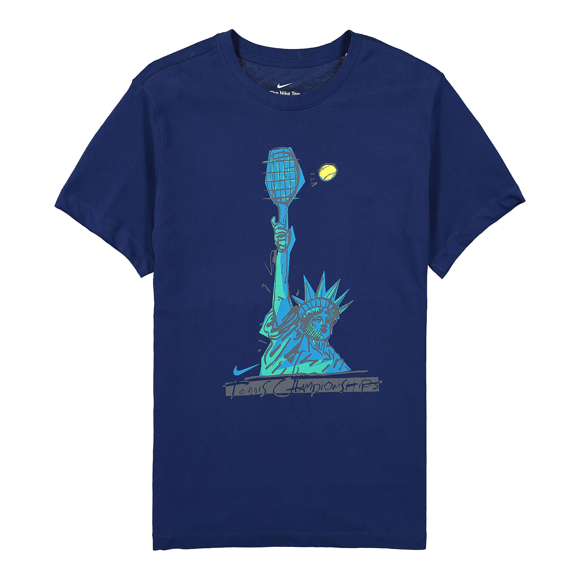 Nike Court Dri-Fit NYC Liberty Tee Binary Blue T-Shirts DJ2783 429 | Overkill