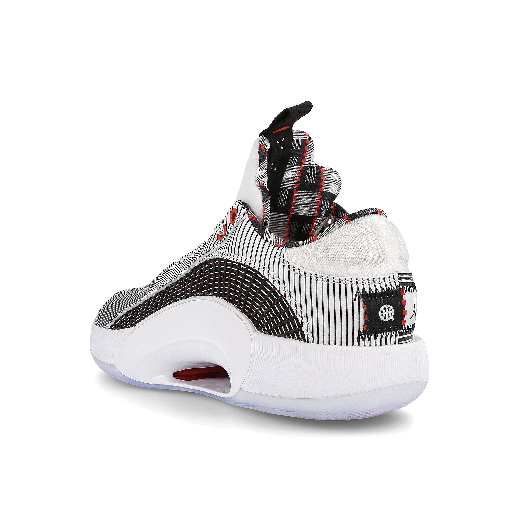 Jordan Air Jordan XXXV Low Quai 54 White / Black - University Red Close-up | Overkill