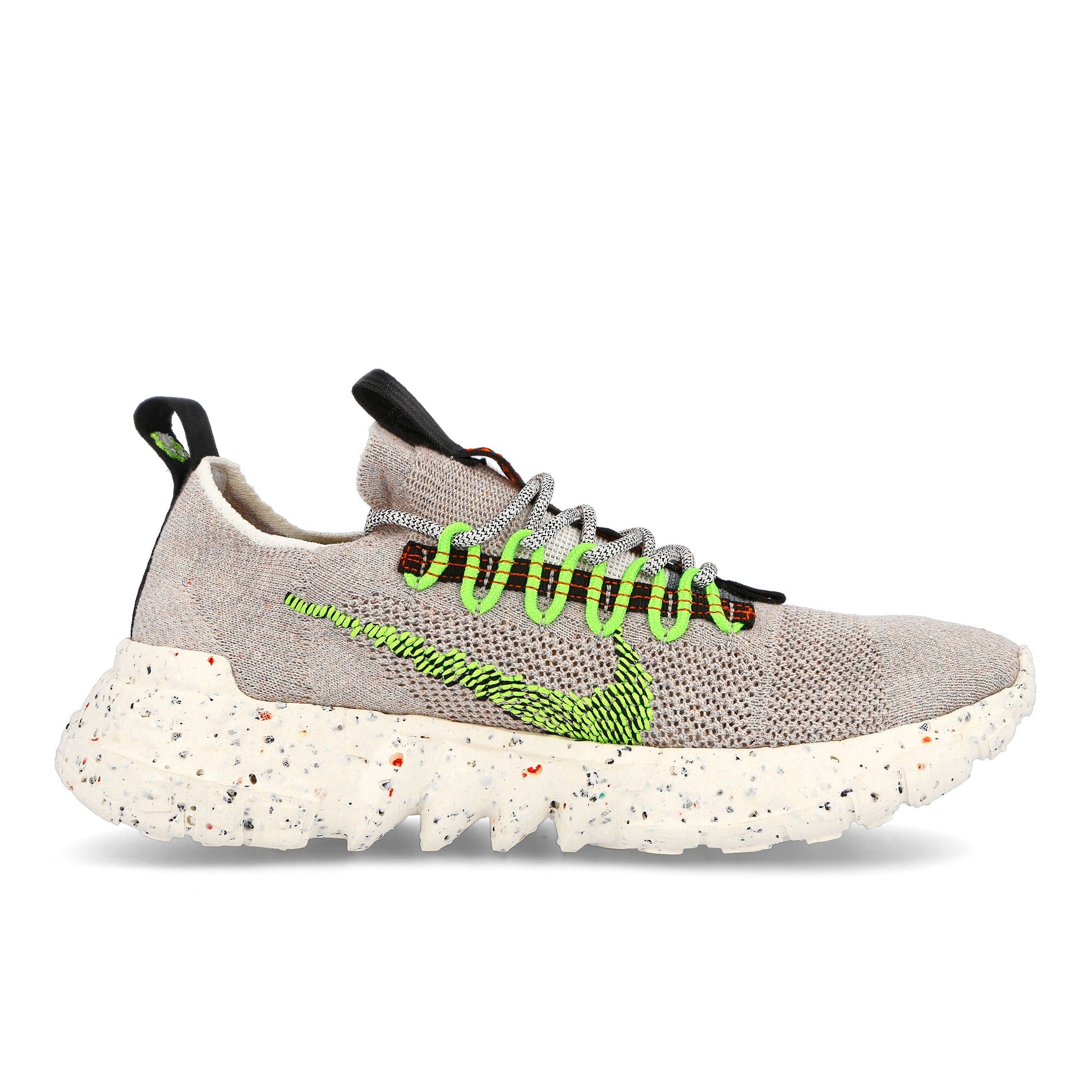 Nike space hippie 01 Vast Grey-Electric Green - Black White Sneakers Silhouette | Overkill