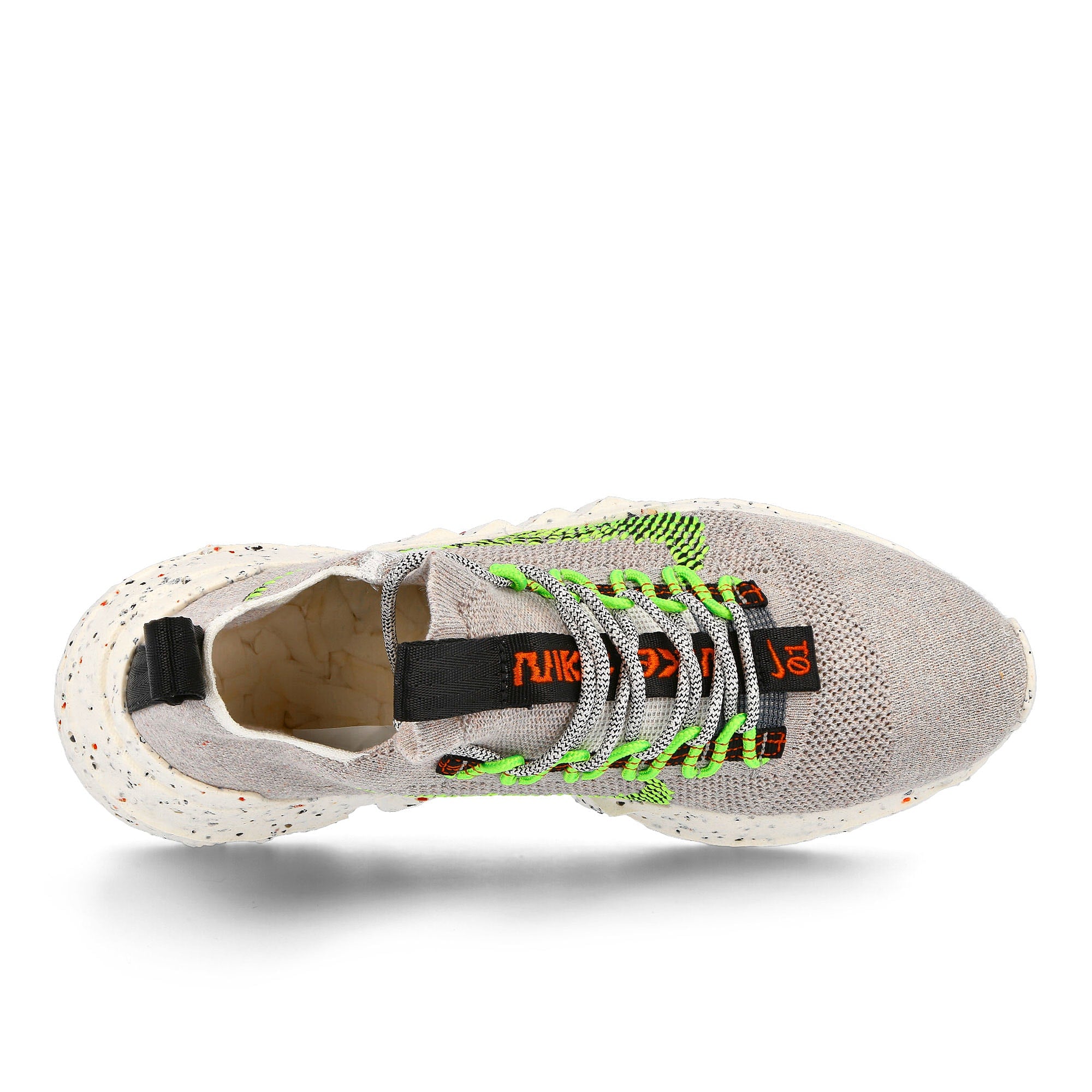 Nike space hippie 01 Vast Grey-Electric Green - Black White Sneakers Detailfoto | Overkill
