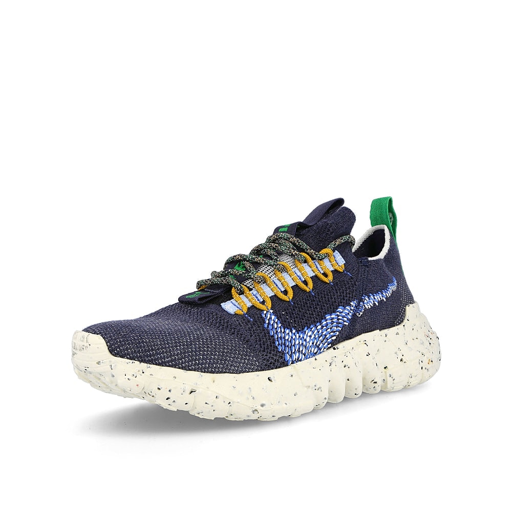 Nike space hippie 01 Obsidian-Signal Blue - Psyche Blue - White Sneakers Close Up | Overkill