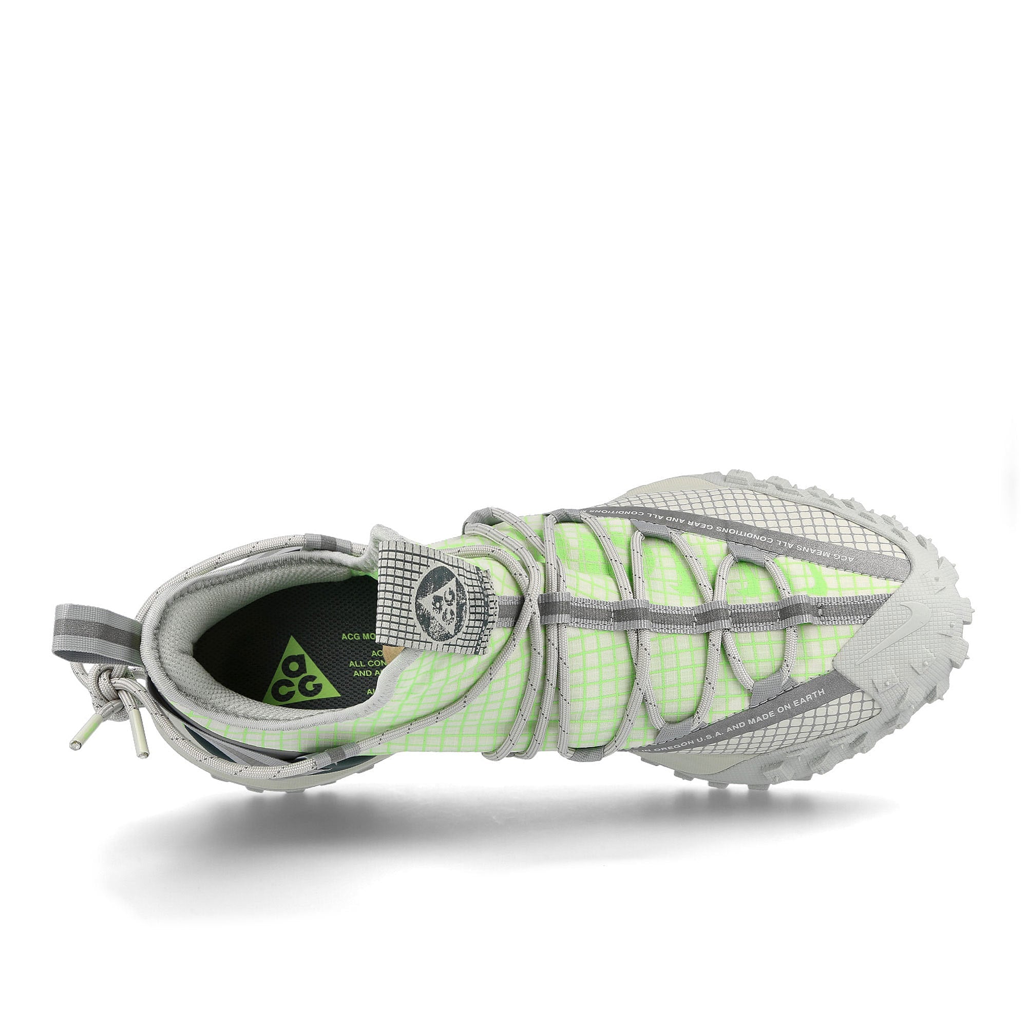 Nike acg mountain fly low Sea Glass-Lime Blast Low Top Sneakers Detailfoto | Overkill