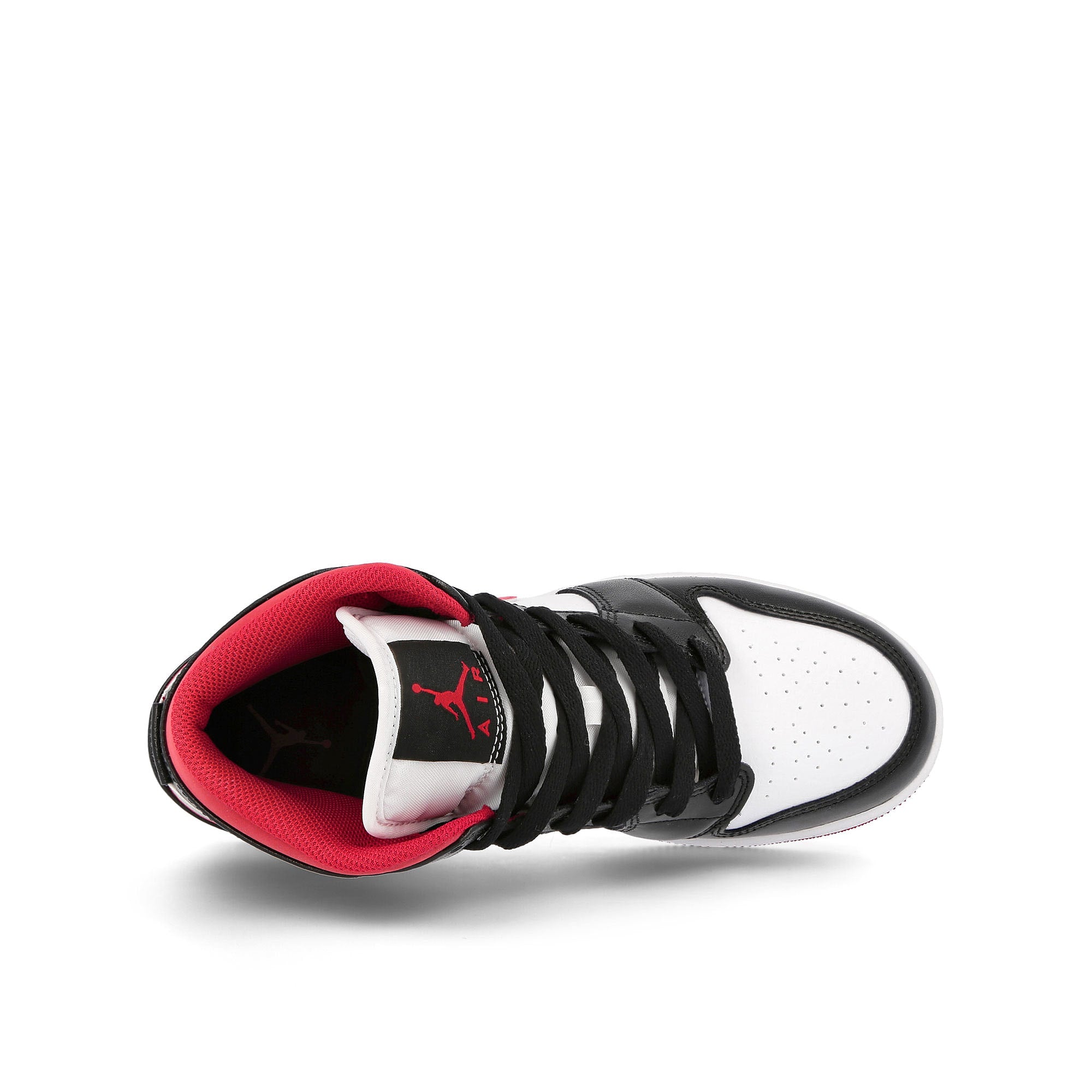 Jordan Air Jordan 1 Mid GS White / Gym Red - Black Detail view 1 | Overkill