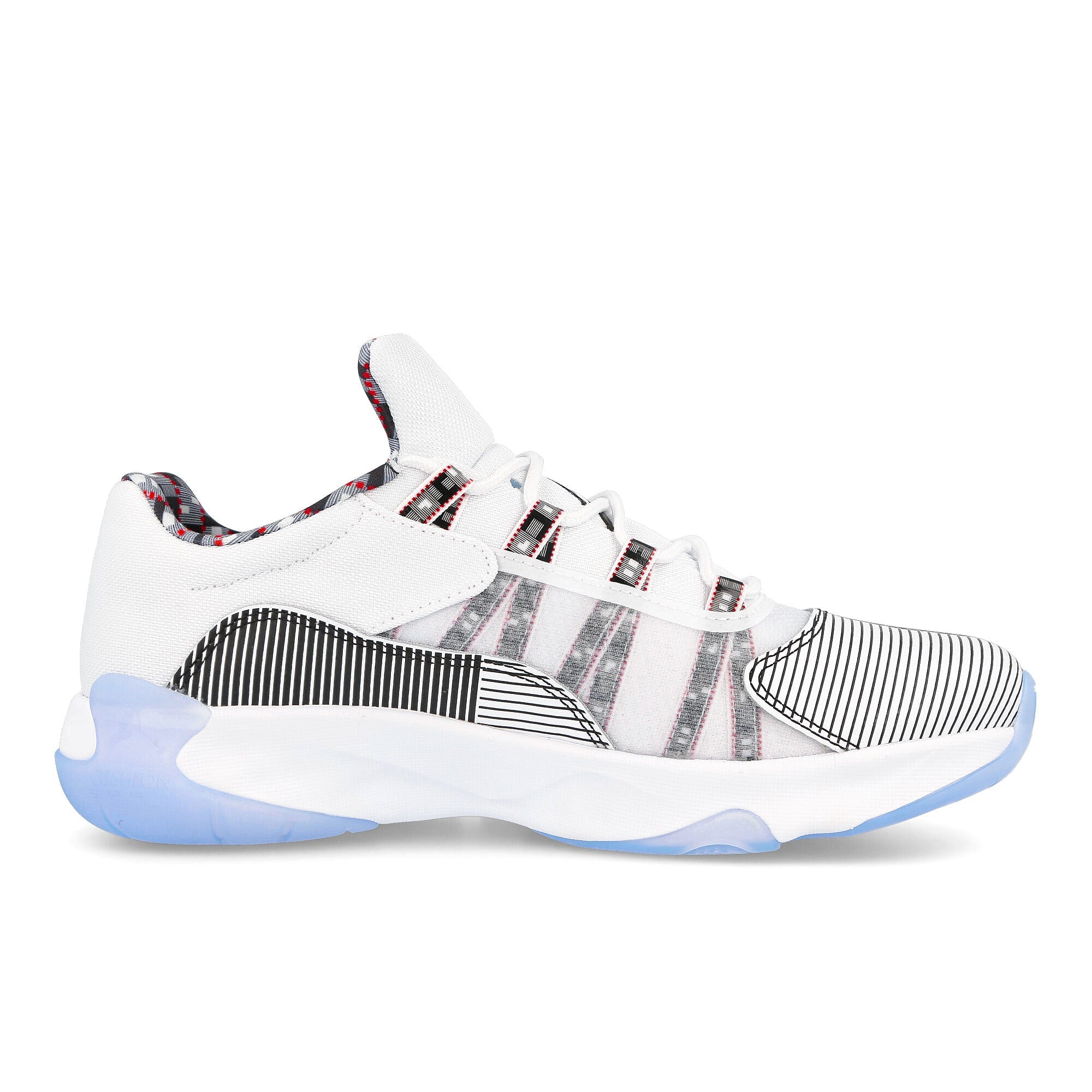 Nike air jordan 11 comfort low q54 White-Black - University Red Low Top Sneakers Silhouette | Overkill