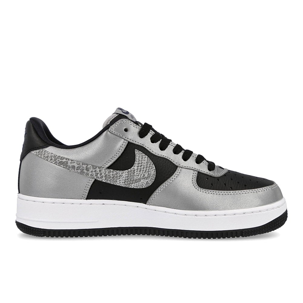 Nike air force 1 b Black-Black - Silver Low Top Sneakers Silhouette | Overkill