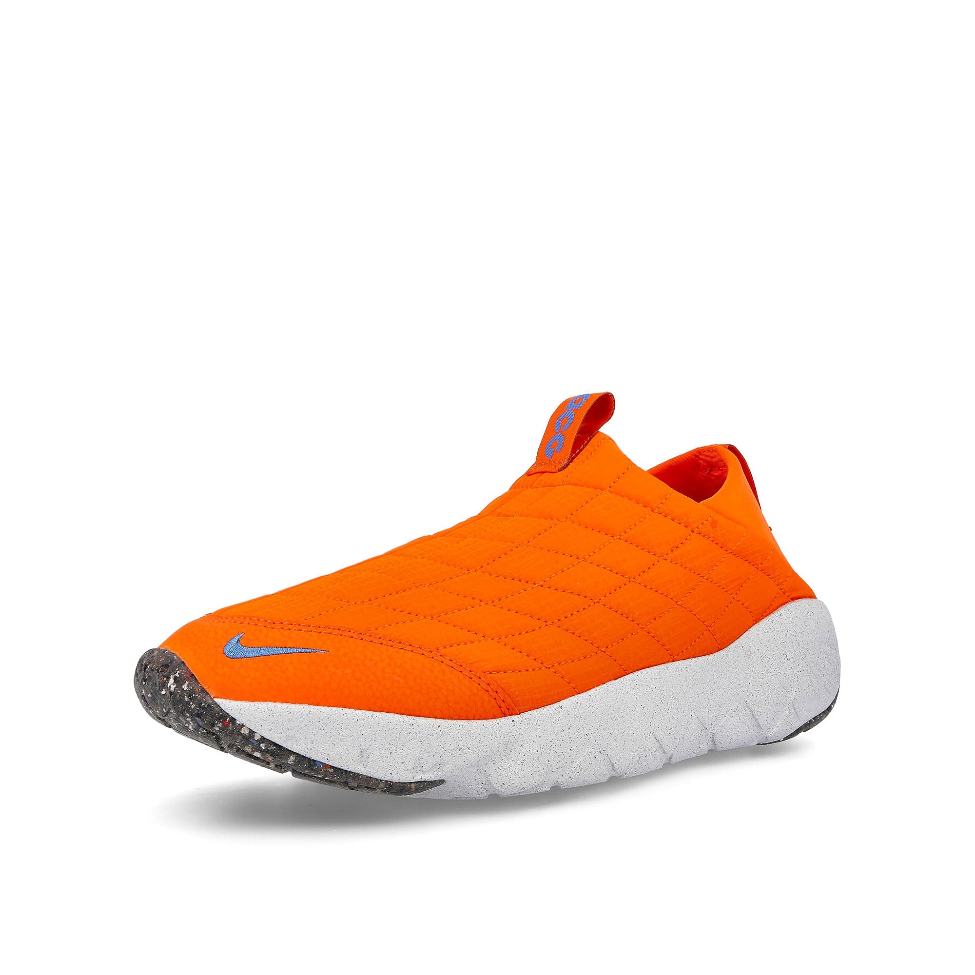 Nike acg moc 3.5 Rush Orange-Dutch Blue - Dark Smoke Grey Low Top Sneakers Close Up | Overkill