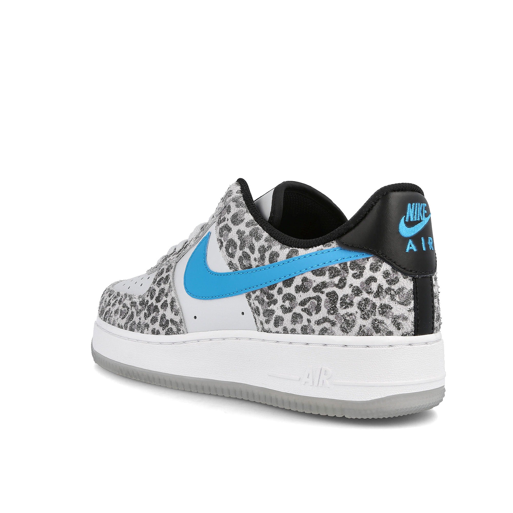 Nike air force 1 07 premium Pure Platinum-Light Blue Fury - Black Low Top Sneakers Material | Overkill