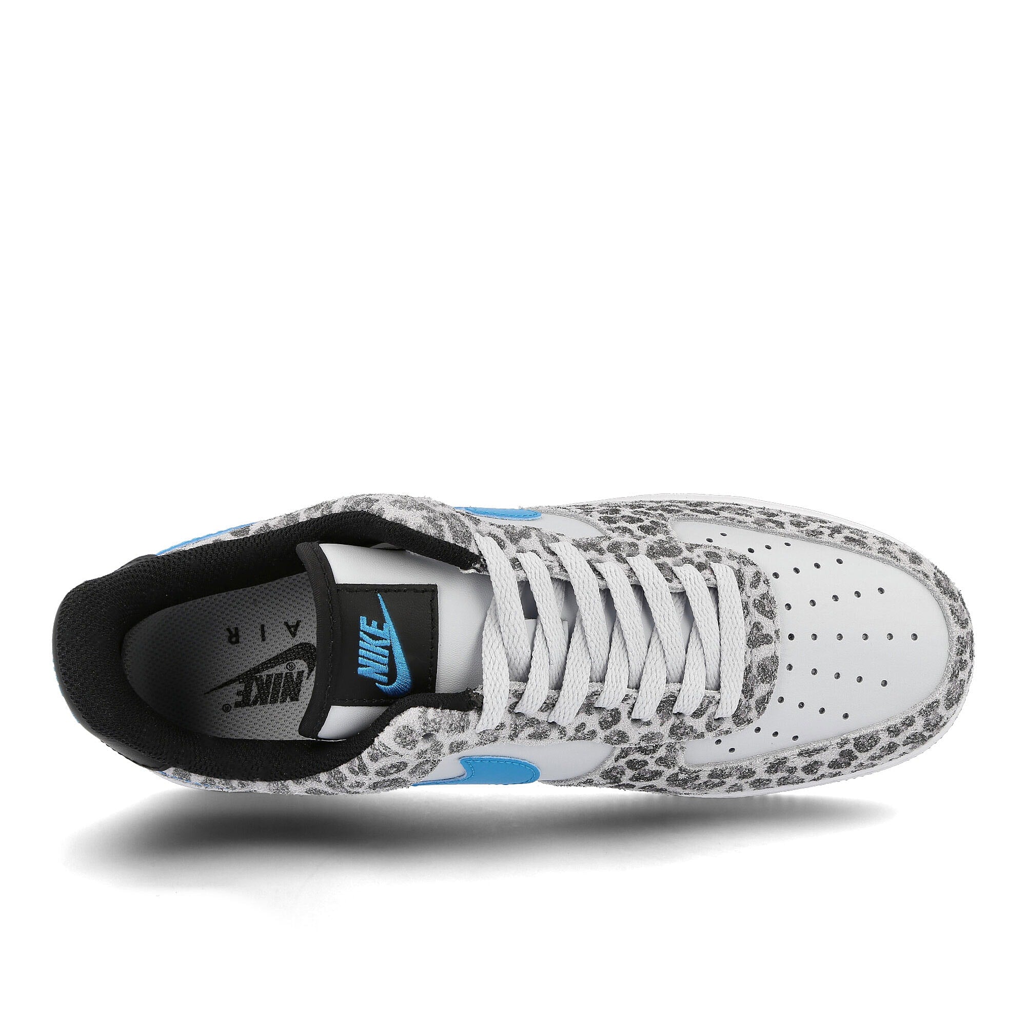 Nike air force 1 07 premium Pure Platinum-Light Blue Fury - Black Low Top Sneakers Detailfoto | Overkill