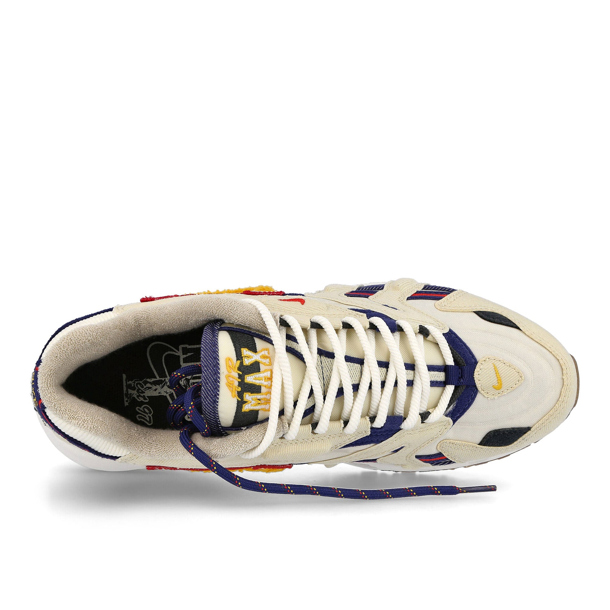 Nike air max 96 ii qs Beach-University Gold - Blue Void Sneakers Detailfoto | Overkill