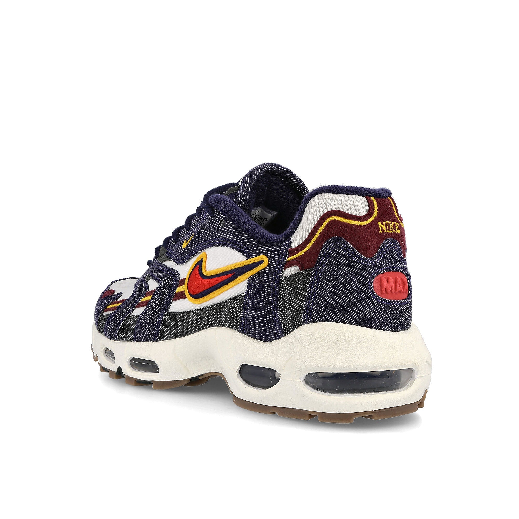 Nike air max 96 ii qs Blackened Blue-Gym Red - Light Bone Sneakers Material | Overkill
