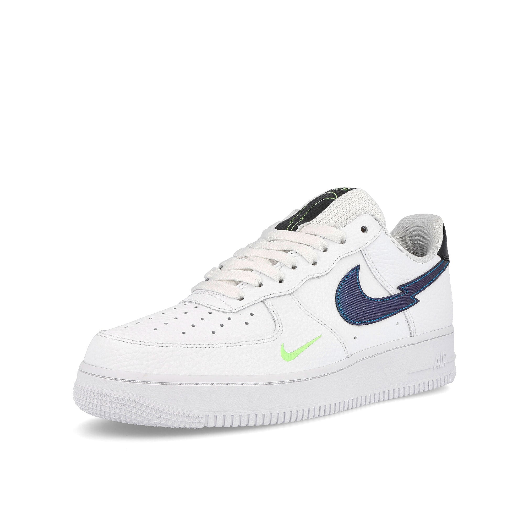 Nike air force 1 low White / Aquamarine - Lime Glow - Off Noir Detailfoto | Overkill