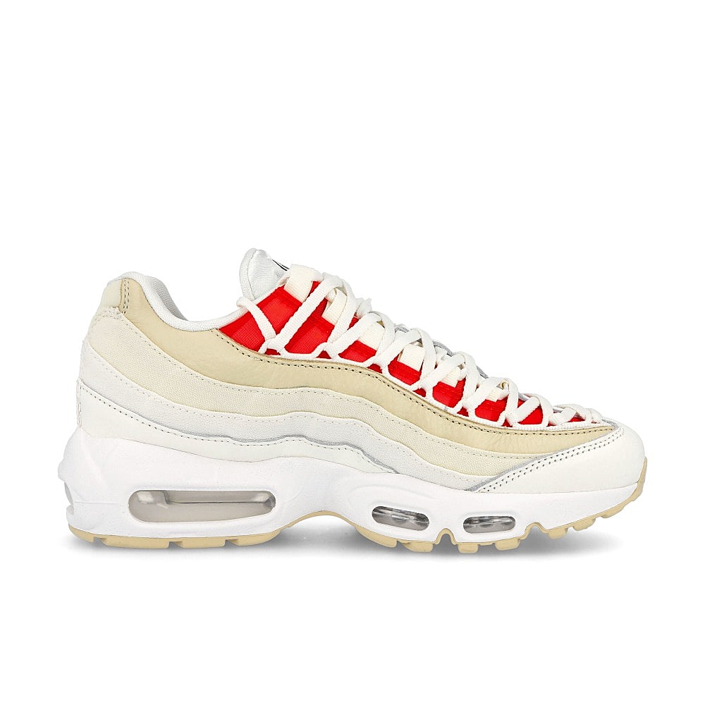 Nike wmns air max 95 Sail-Black - Chile Red - Coconut Milk Sneakers Silhouette | Overkill