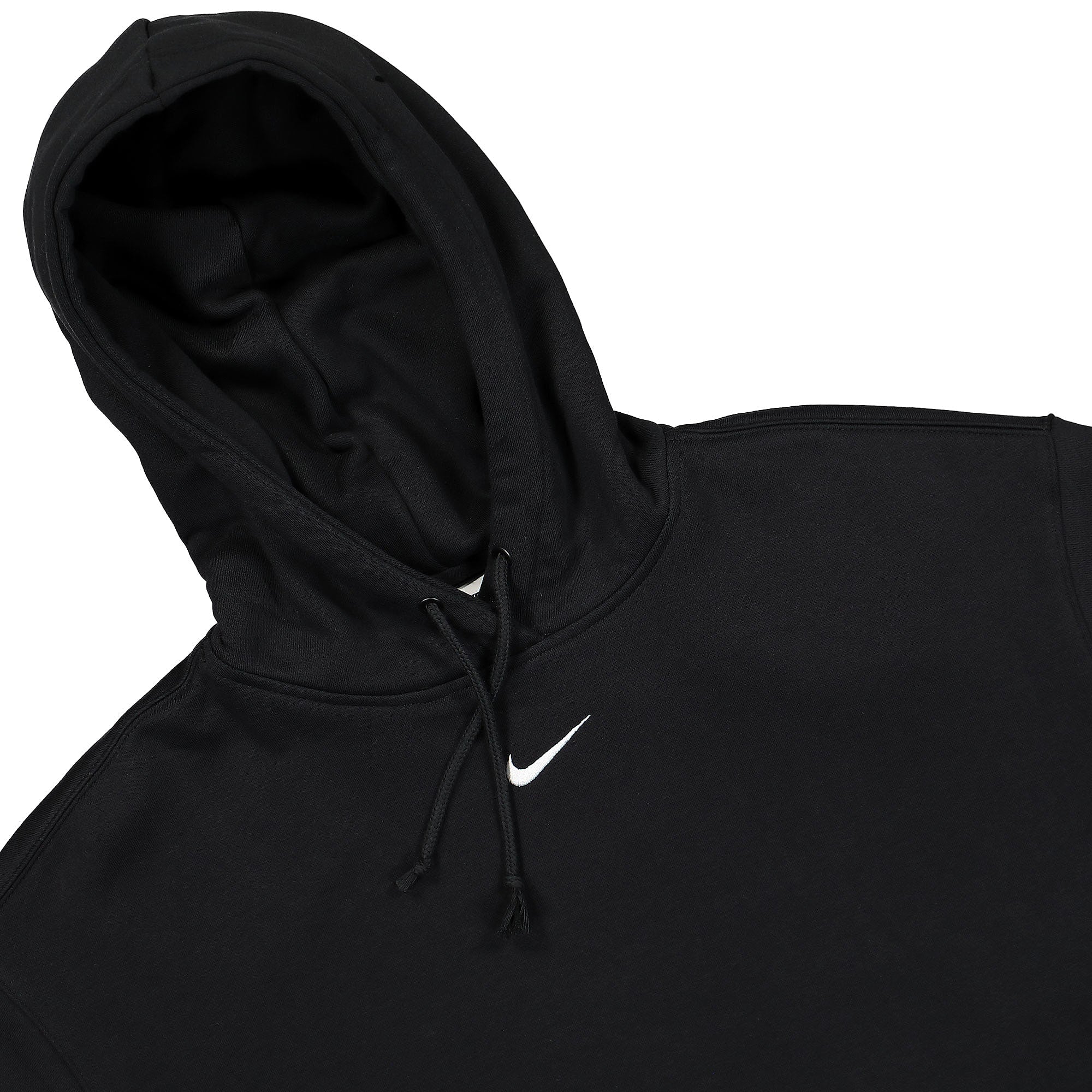 Nike Wmns NSW Essentials Collection Fleece Oversized Hoodie Black / White Hoodies Close-up | Overkill