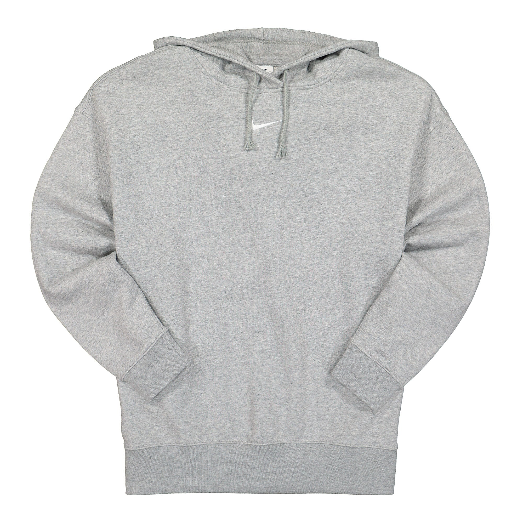 Nike Wmns NSW Essentials Collection Fleece Oversized Hoodie Dk Grey Heather / Base Grey / White Hoodies DJ7668 063 | Overkill