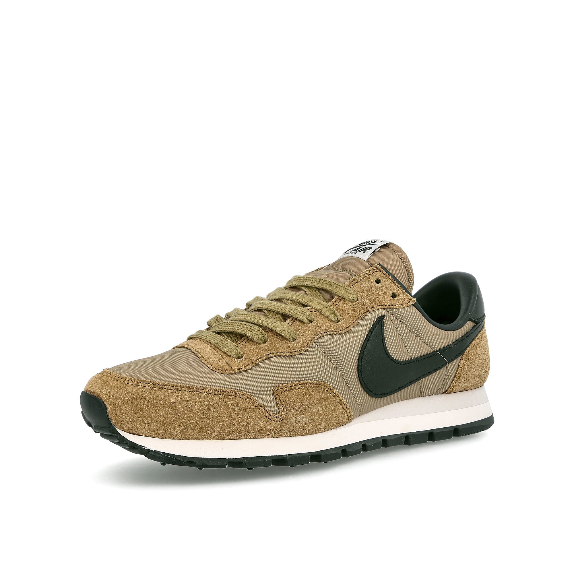 Nike Air Pegasus 83 Premium Khaki-Off Noir - Dark Driftwood - Light Bone Low Top Sneakers Close Up | Overkill