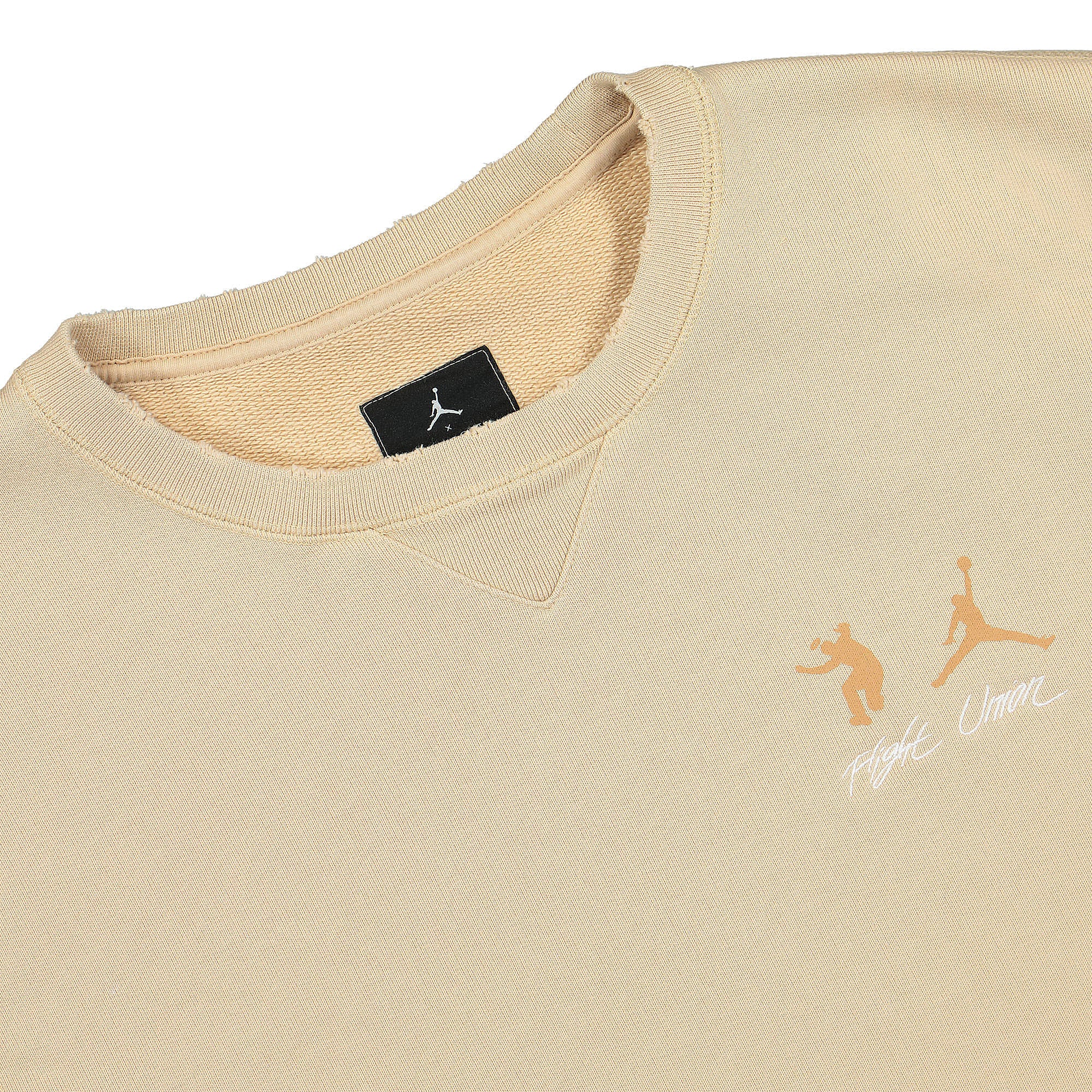 Jordan Union LA x Air Jordan Fleece Crew Sweatshirt White Onyx / White Onyx Sweatshirts Close-up | Overkill